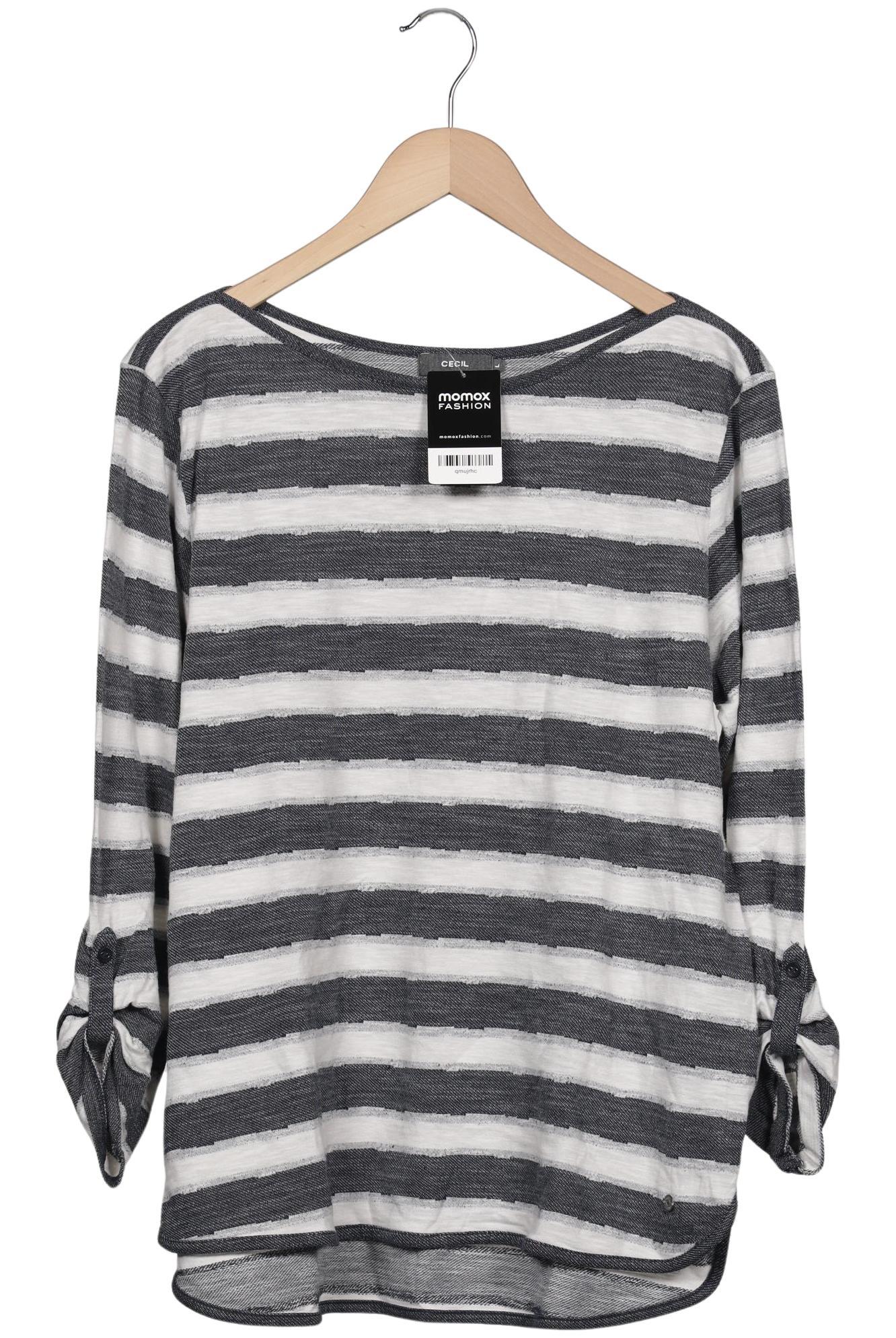 

Cecil Damen Langarmshirt, grau, Gr. 42