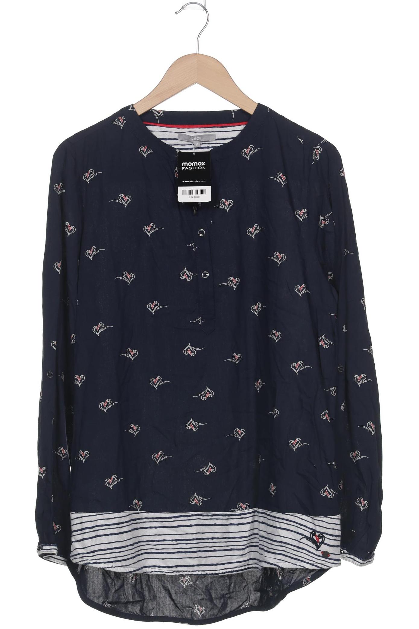 

Cecil Damen Langarmshirt, marineblau, Gr. 38