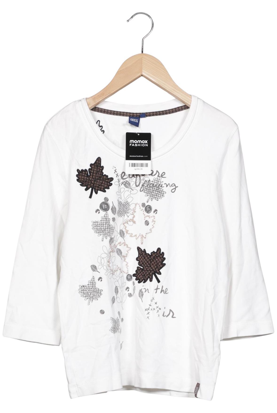 

Cecil Damen Langarmshirt, weiß, Gr. 38
