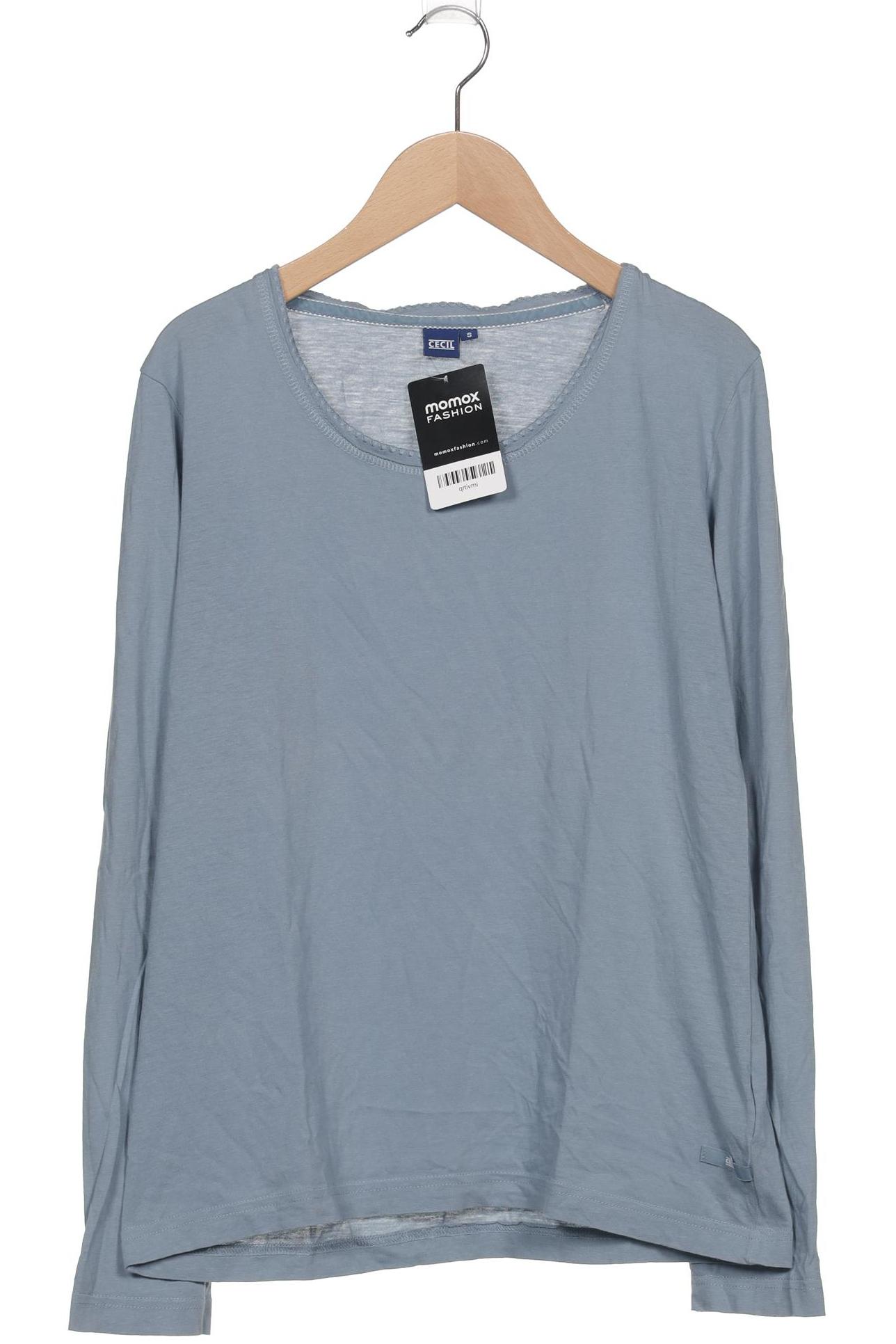 

Cecil Damen Langarmshirt, blau, Gr. 36