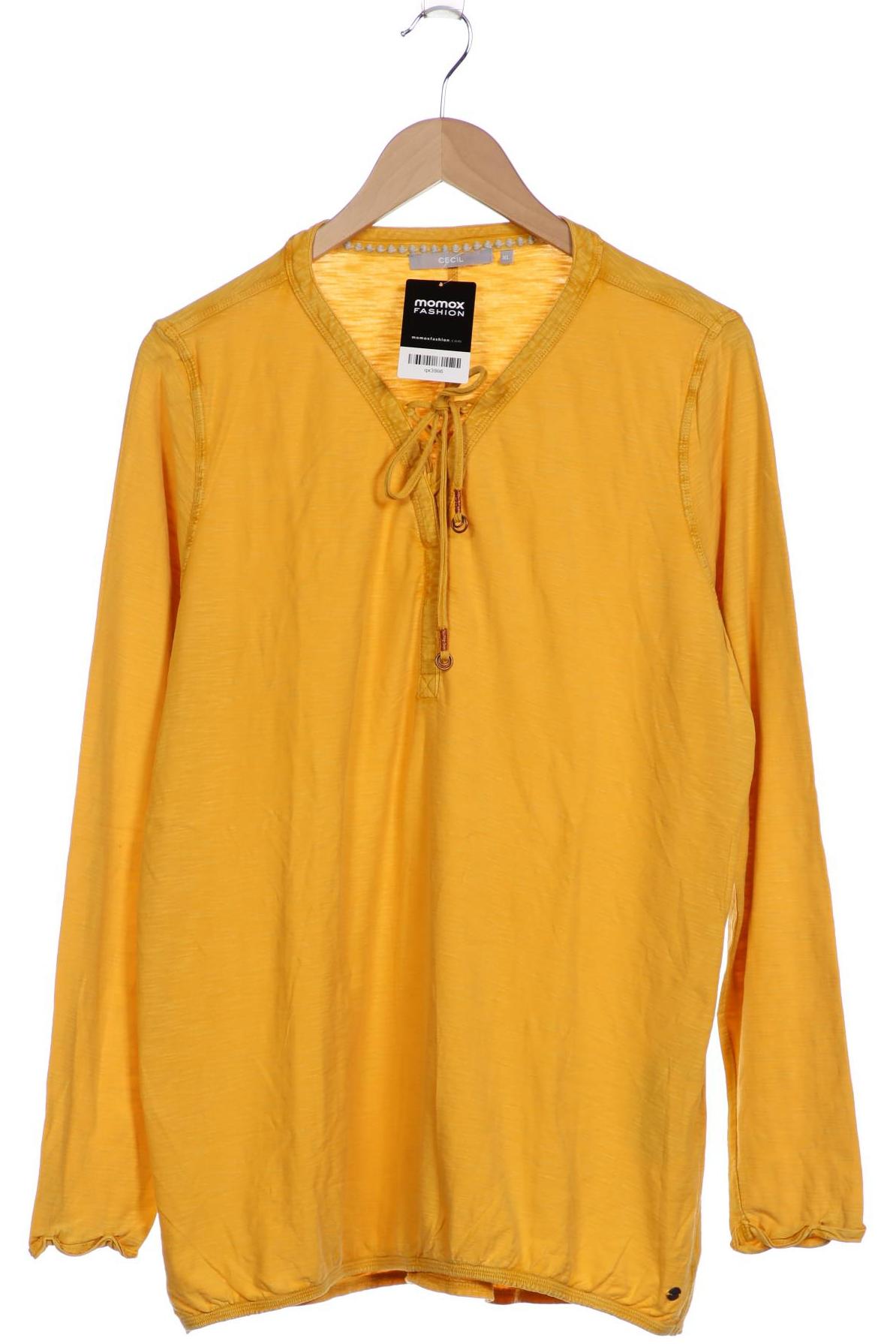 

Cecil Damen Langarmshirt, gelb, Gr. 44