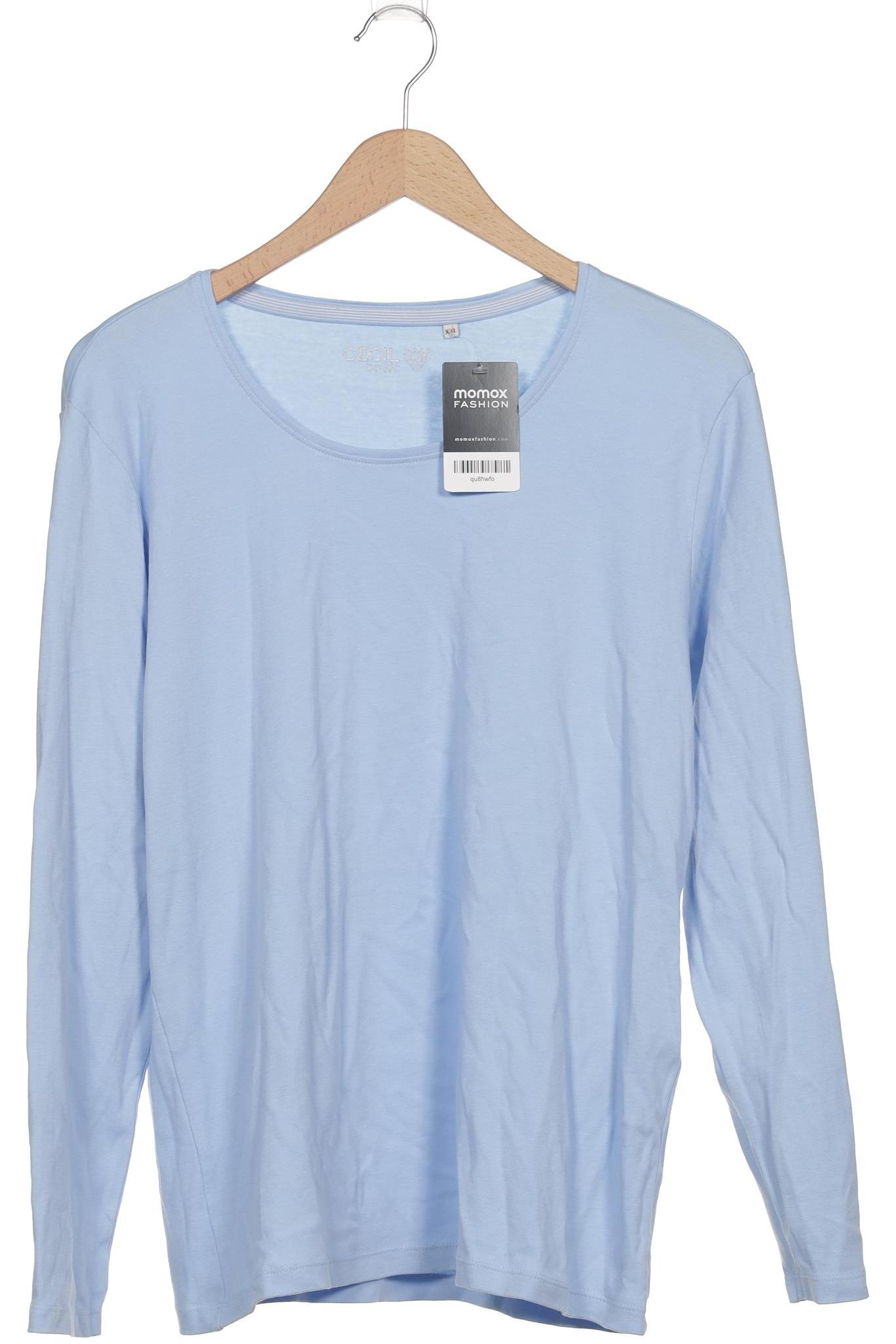 

Cecil Damen Langarmshirt, hellblau, Gr. 46
