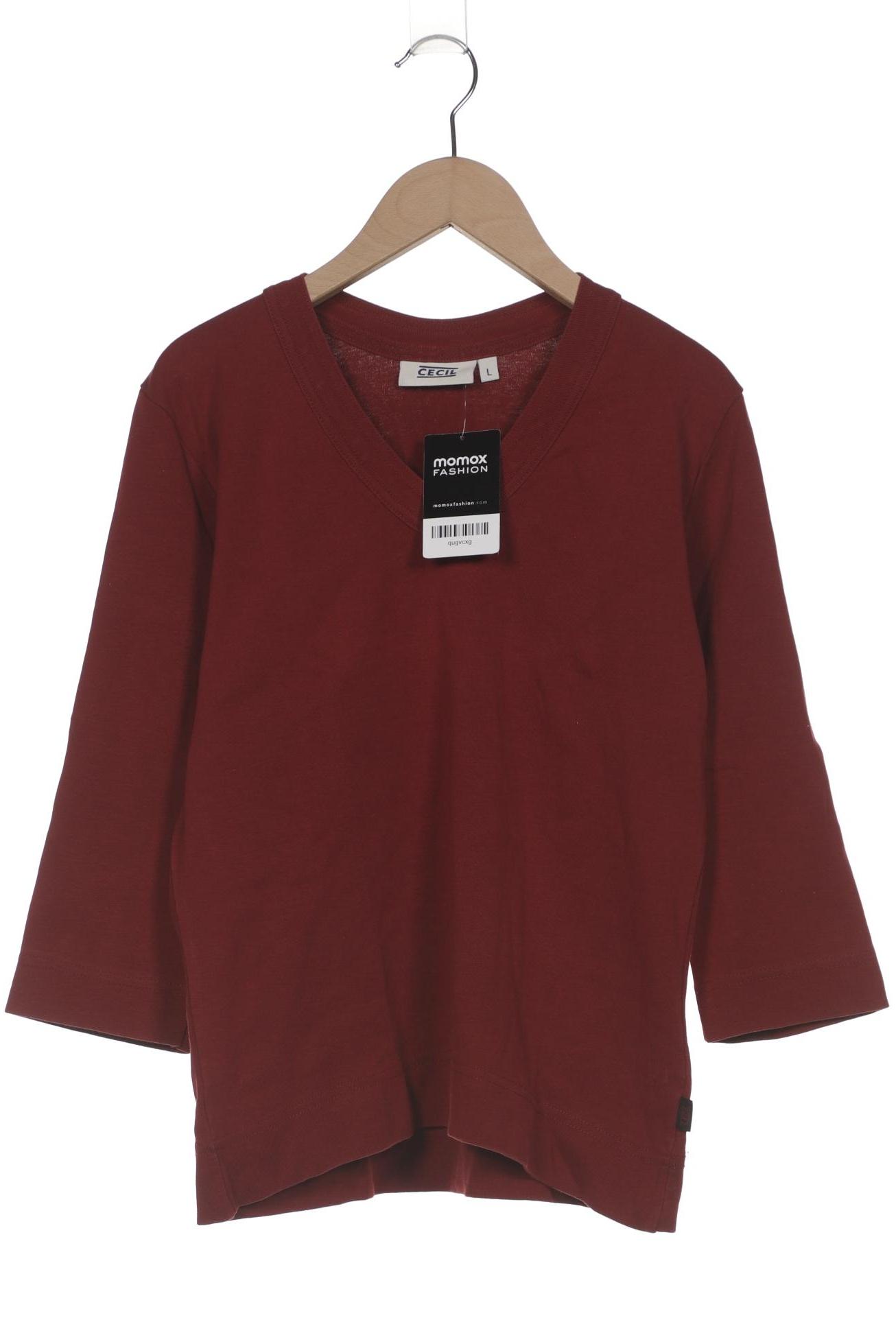 

Cecil Damen Langarmshirt, bordeaux, Gr. 42