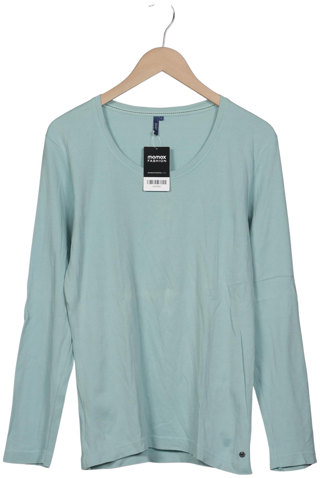 

Cecil Damen Langarmshirt, hellgrün, Gr. 44