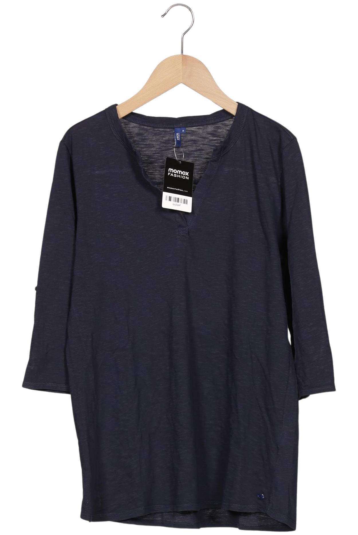 

Cecil Damen Langarmshirt, marineblau, Gr. 38
