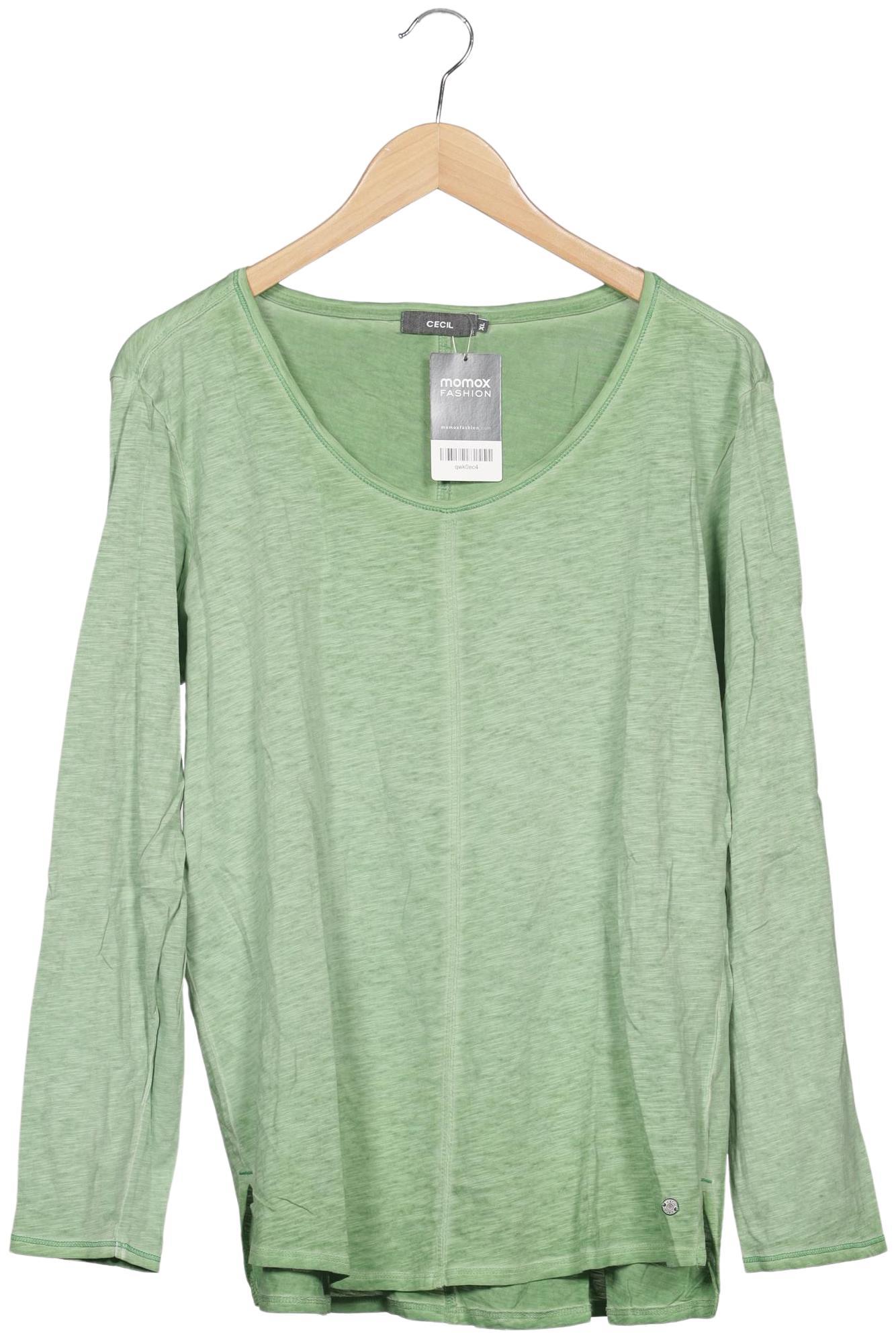 

Cecil Damen Langarmshirt, hellgrün, Gr. 44
