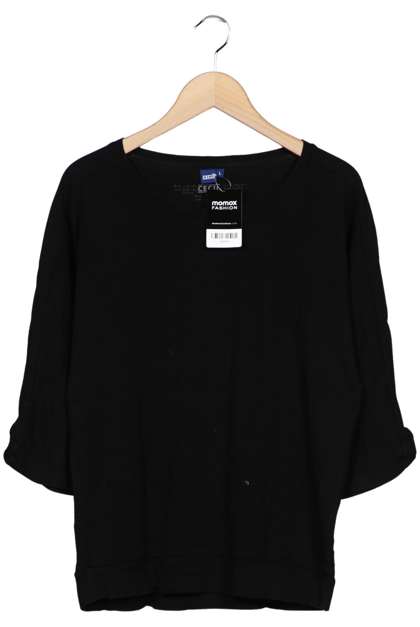 

Cecil Damen Langarmshirt, schwarz, Gr. 42
