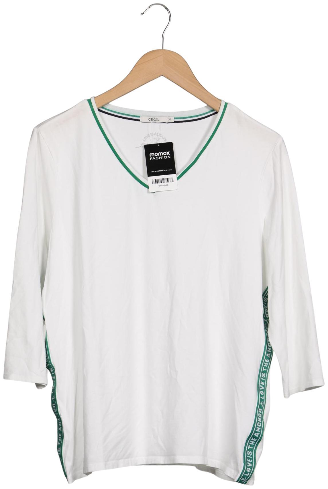 

Cecil Damen Langarmshirt, weiß, Gr. 44