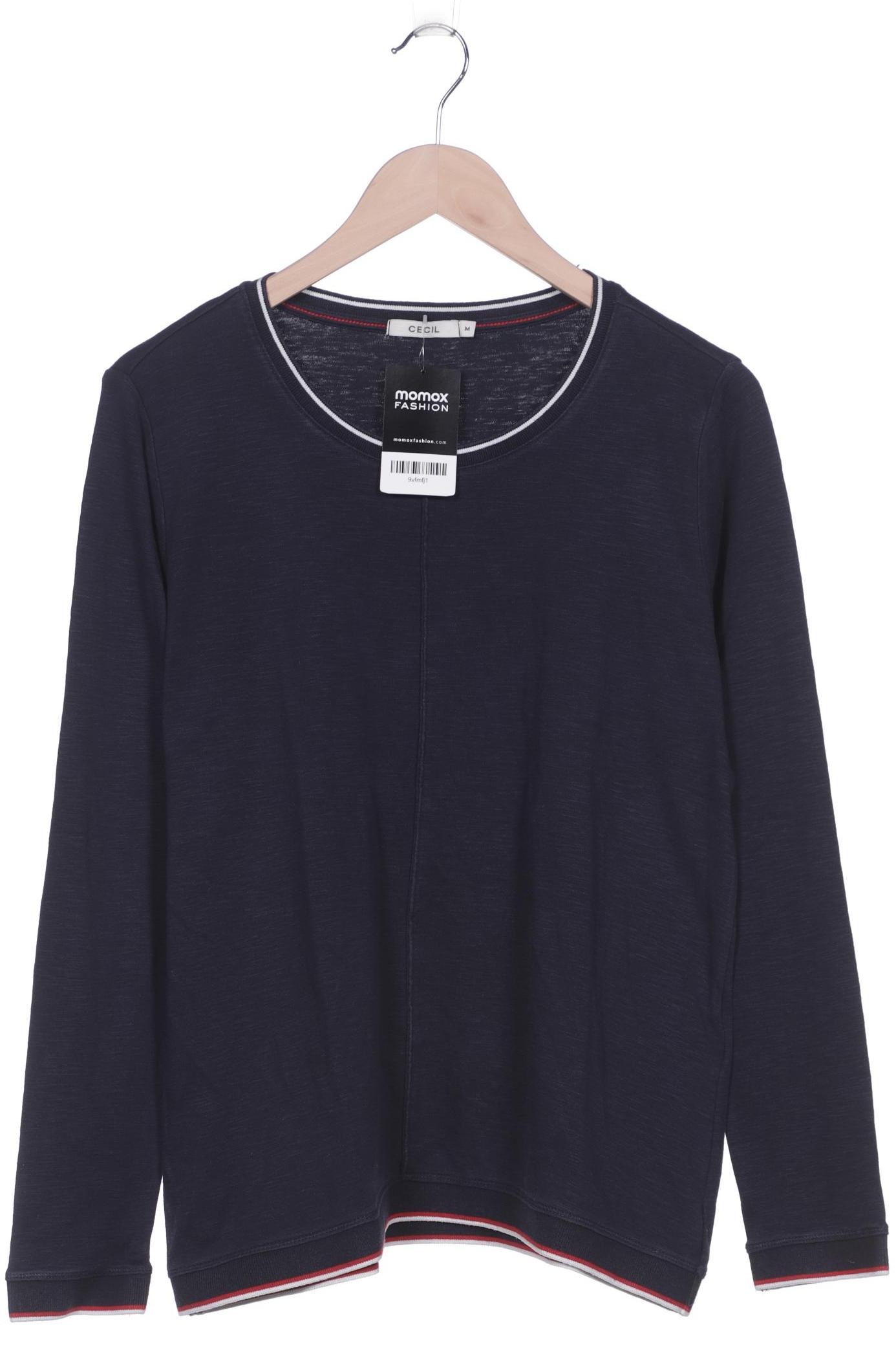 

Cecil Damen Langarmshirt, marineblau, Gr. 38