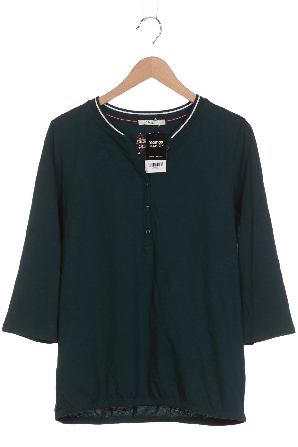 

Cecil Damen Langarmshirt, grün, Gr. 42