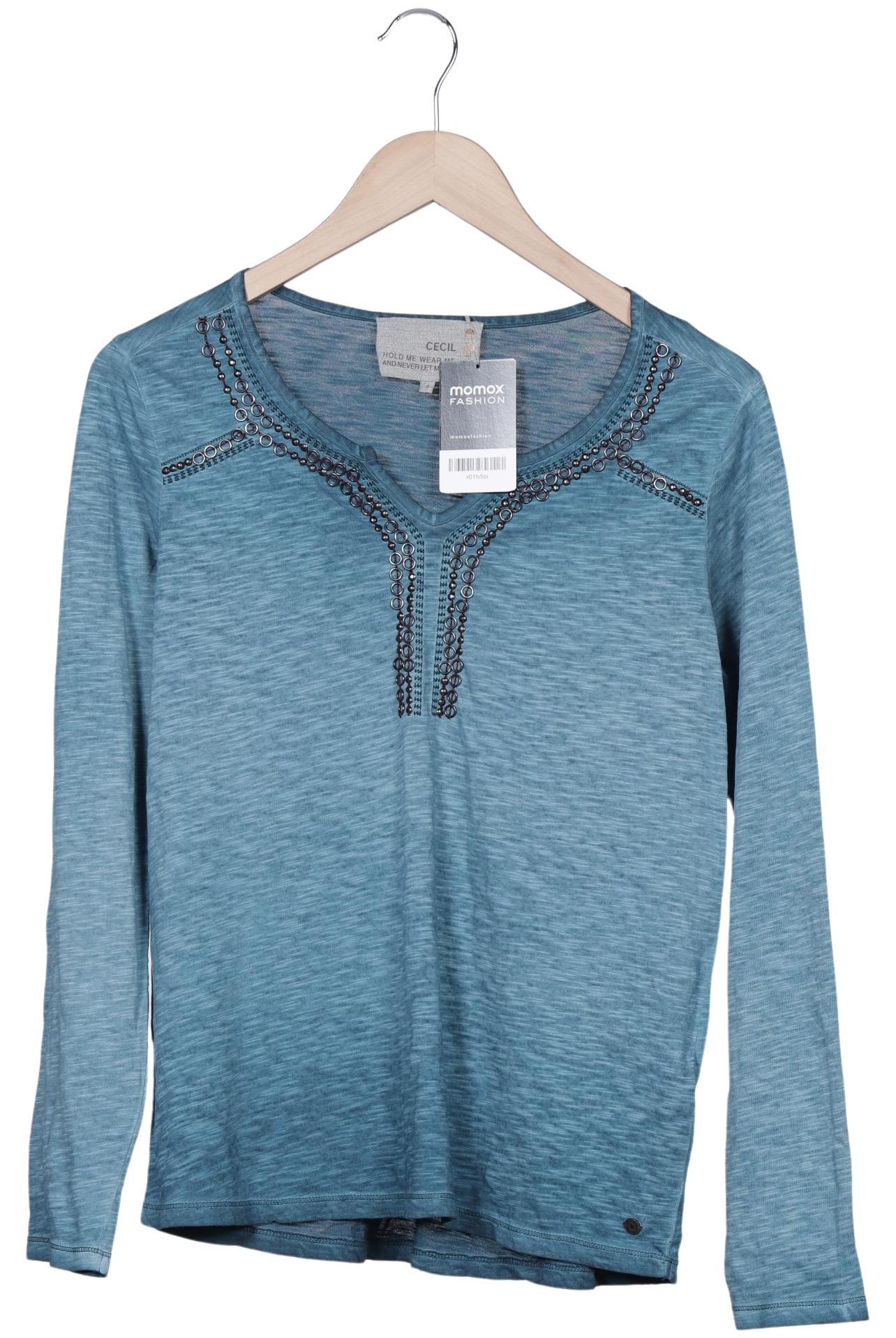 

Cecil Damen Langarmshirt, türkis, Gr. 36