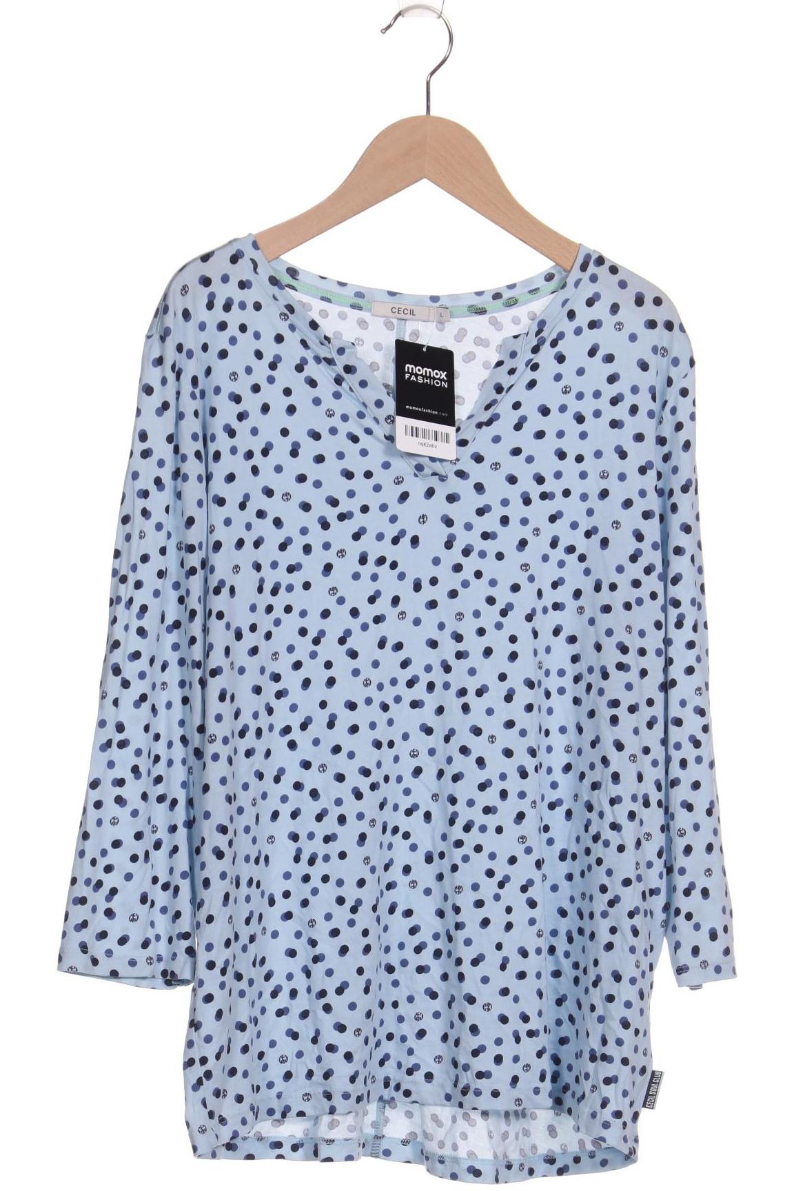 

Cecil Damen Langarmshirt, hellblau, Gr. 42