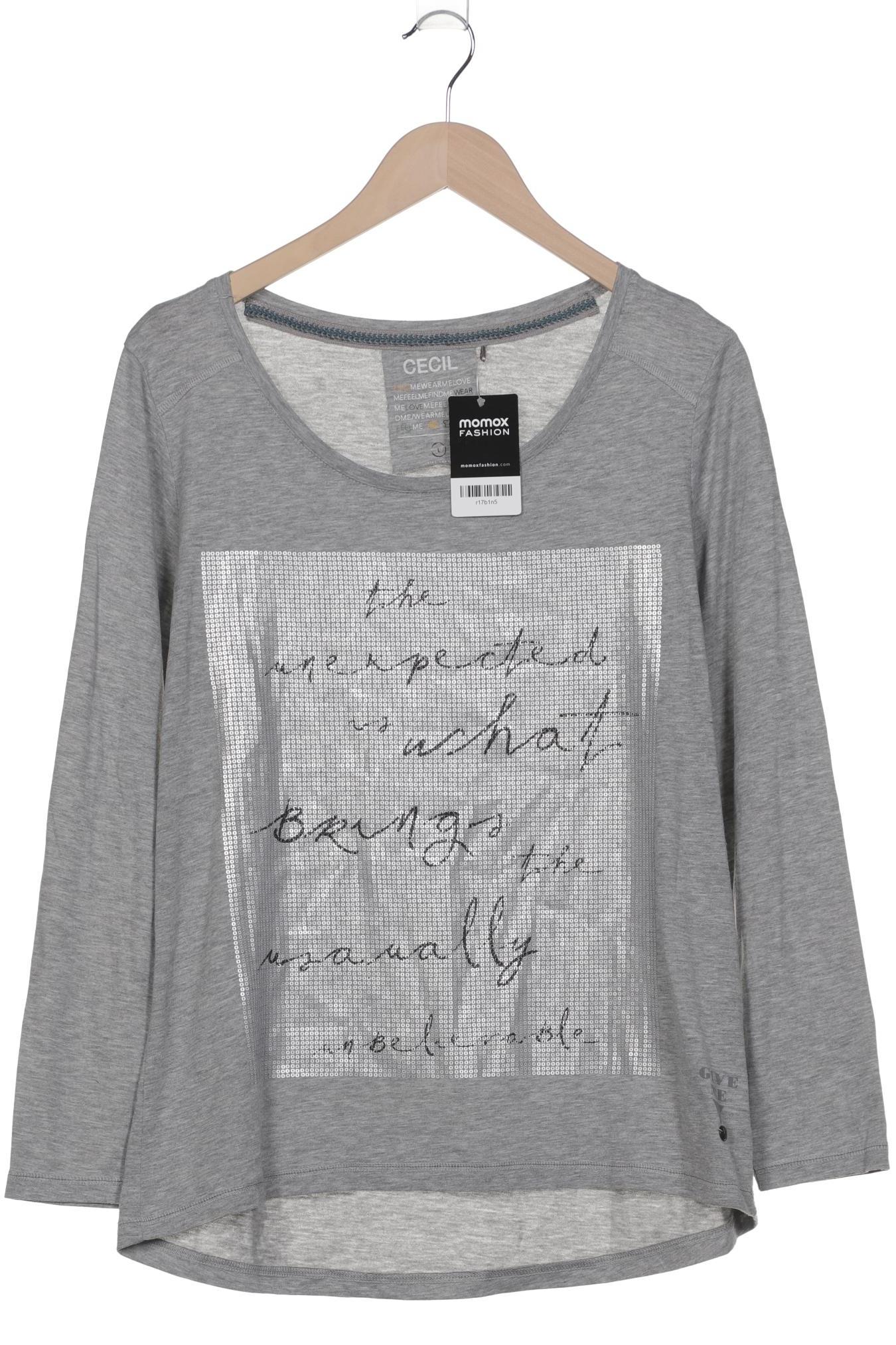 

Cecil Damen Langarmshirt, grau, Gr. 42