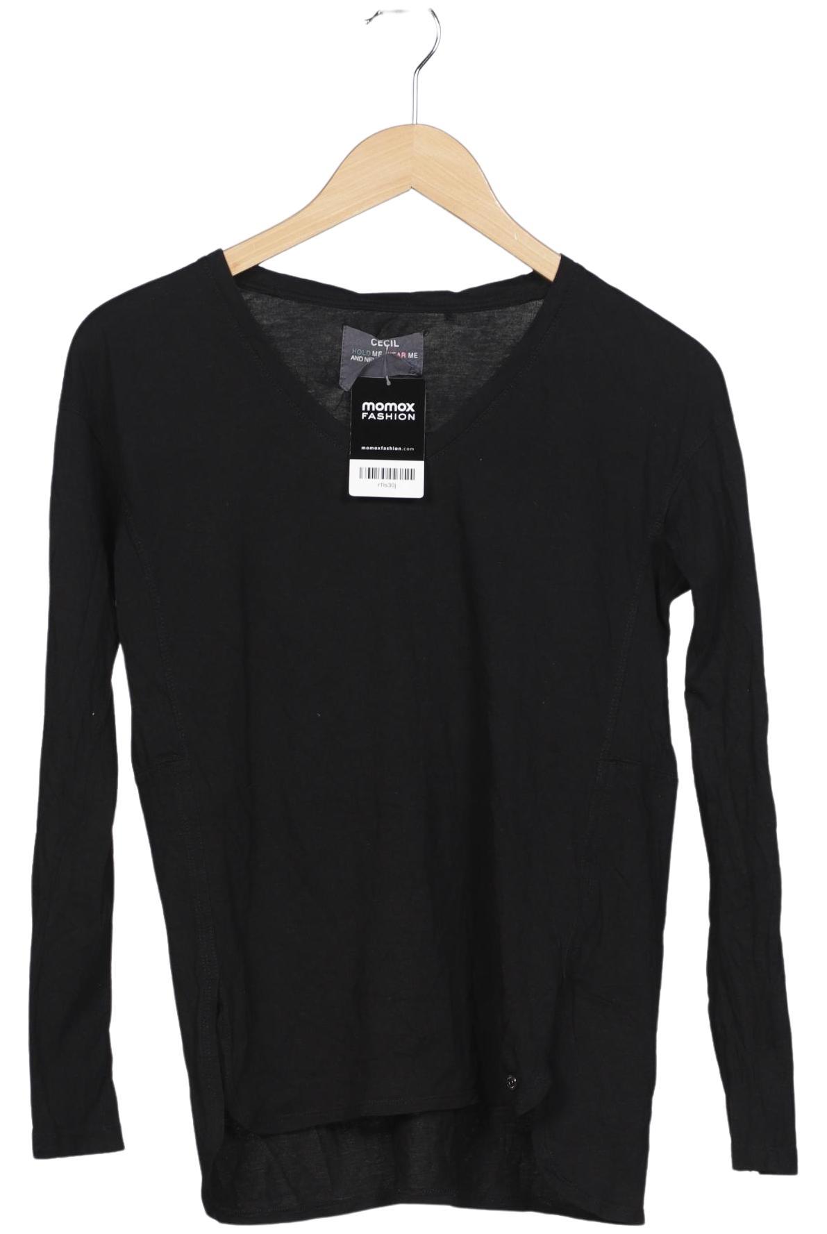 

Cecil Damen Langarmshirt, schwarz, Gr. 34