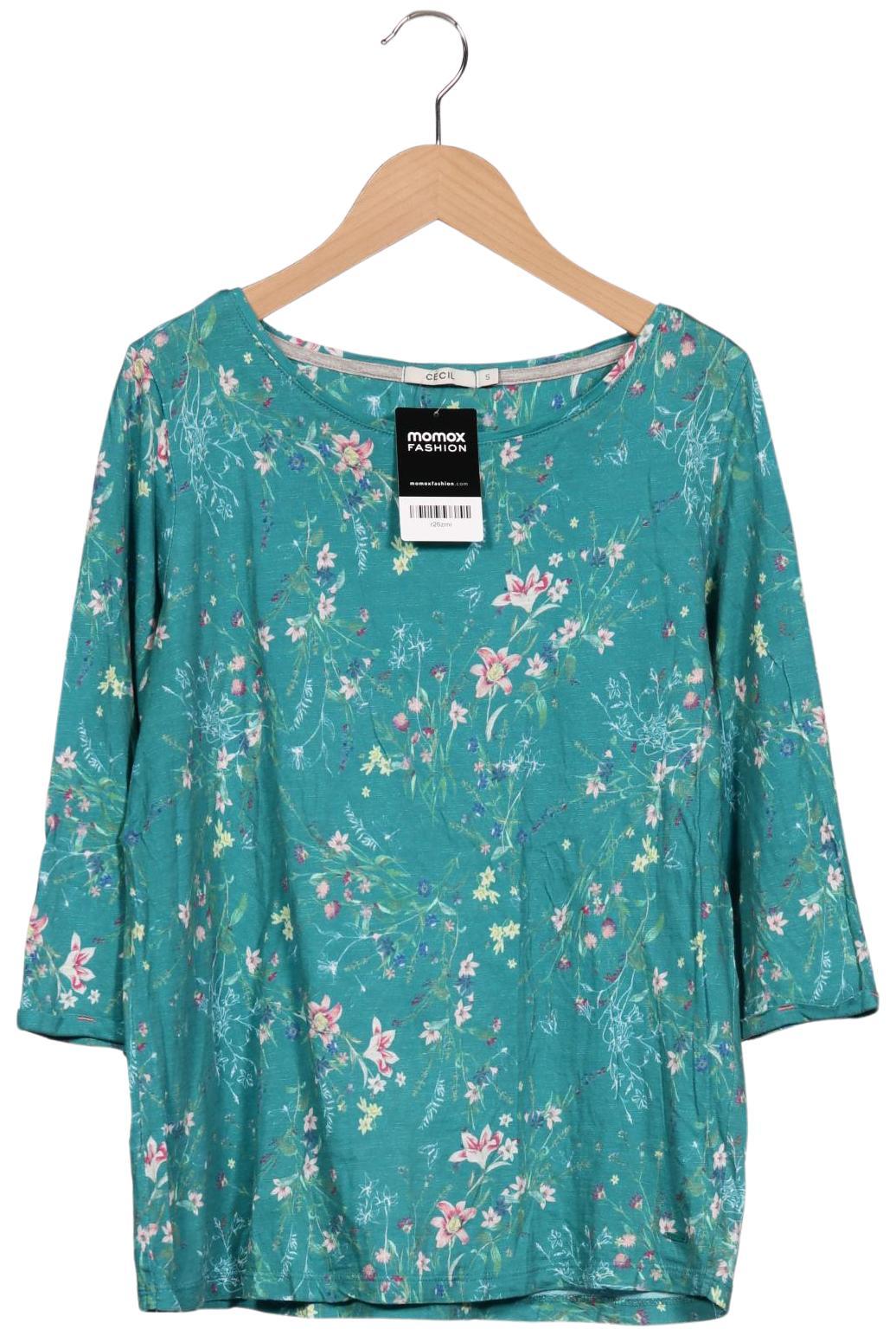 

Cecil Damen Langarmshirt, türkis, Gr. 36