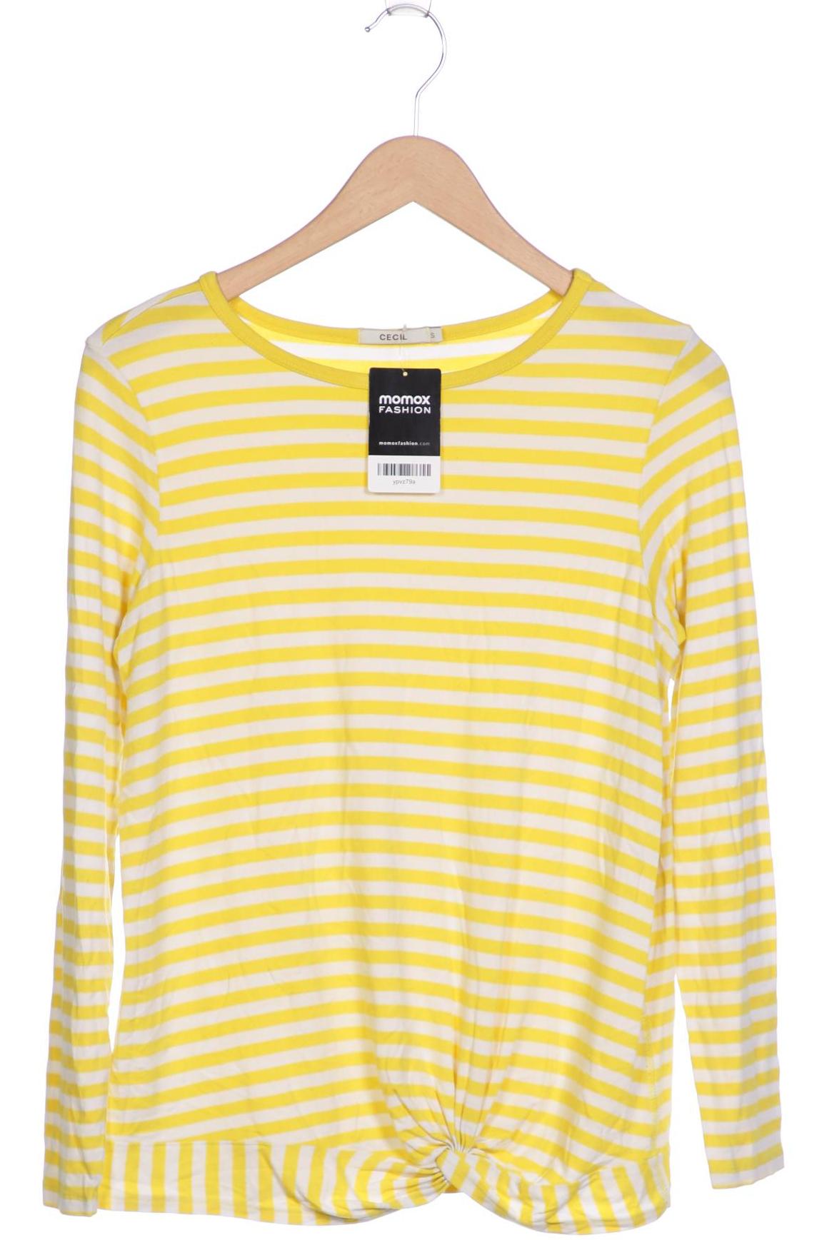 

Cecil Damen Langarmshirt, gelb, Gr. 36