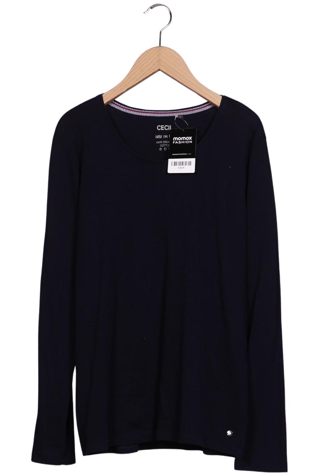 

Cecil Damen Langarmshirt, marineblau, Gr. 42
