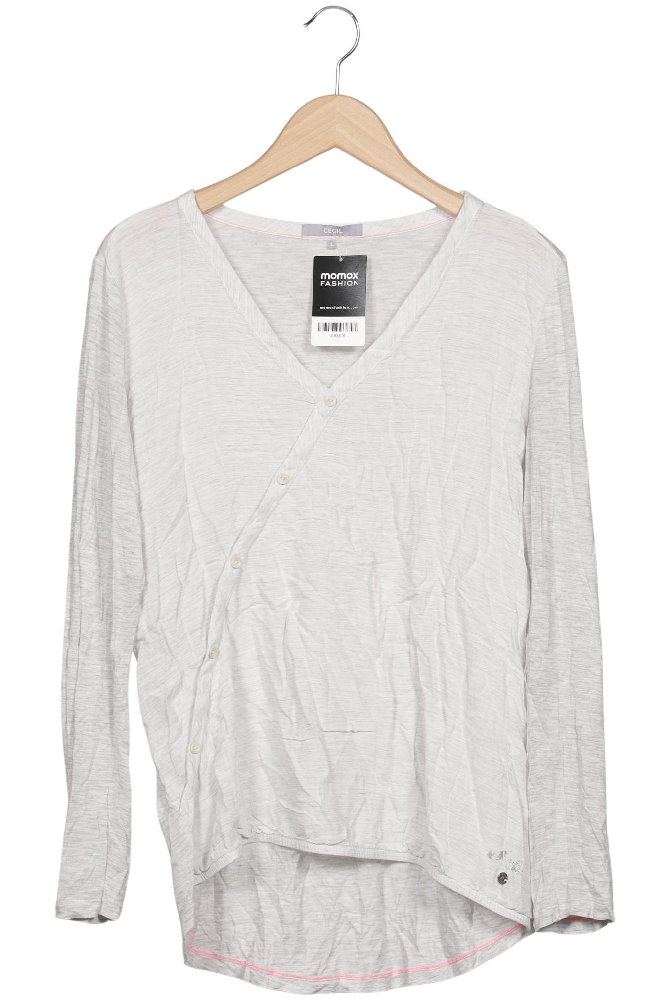 

Cecil Damen Langarmshirt, grau, Gr. 42