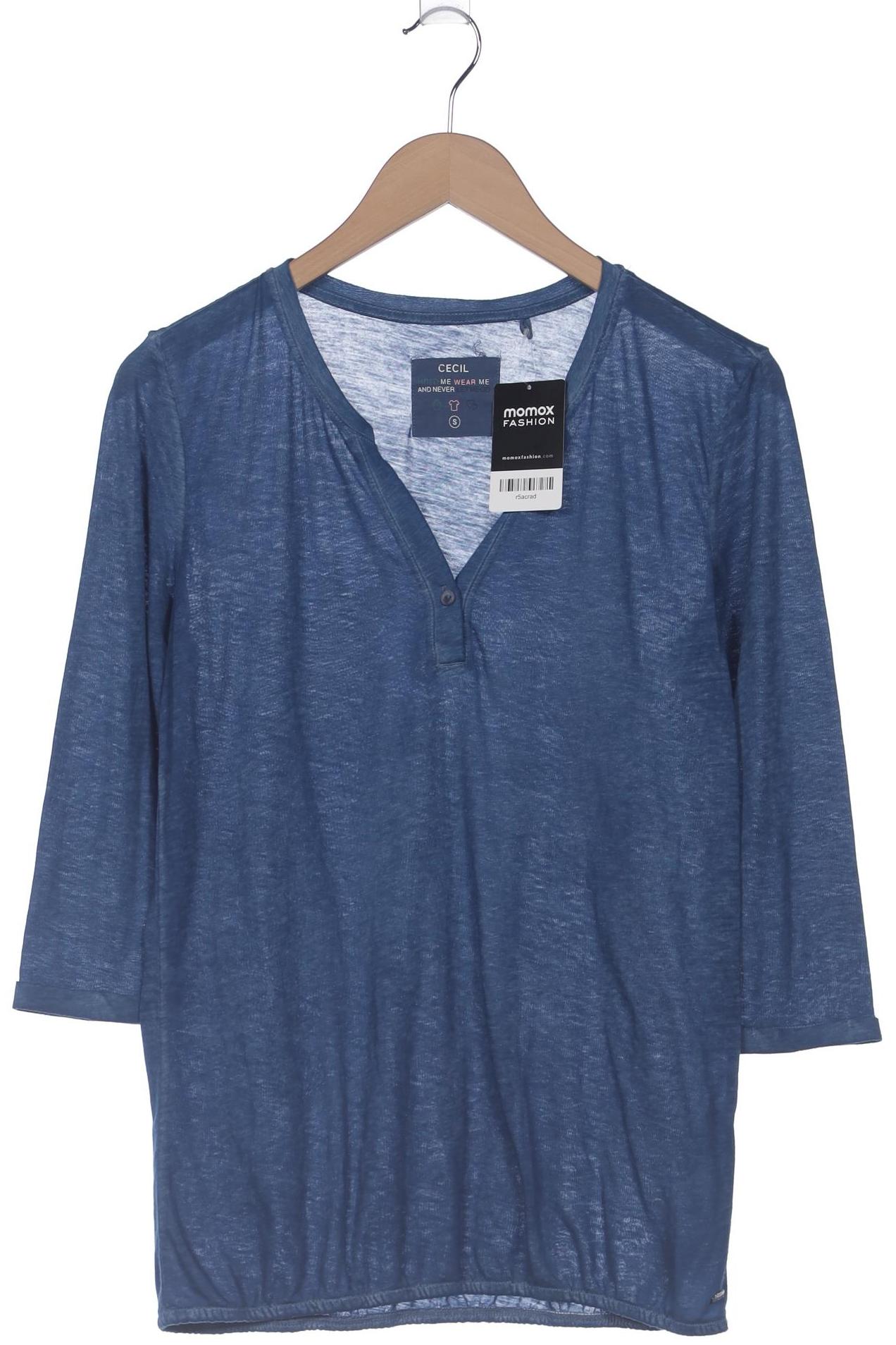 

Cecil Damen Langarmshirt, blau, Gr. 36