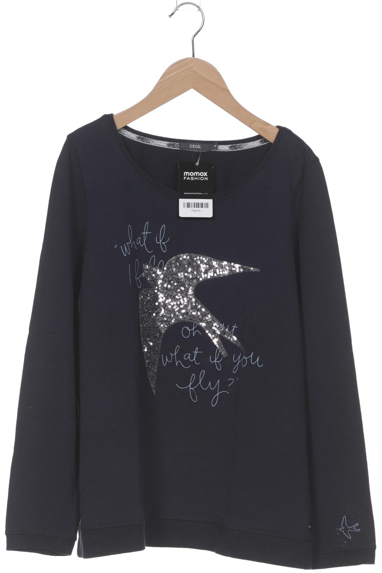 

Cecil Damen Langarmshirt, marineblau, Gr. 38