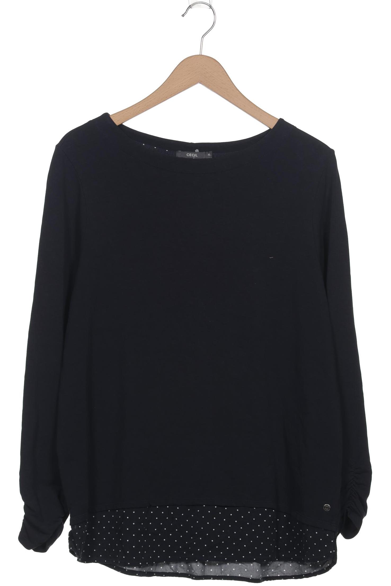 

Cecil Damen Langarmshirt, marineblau, Gr. 44