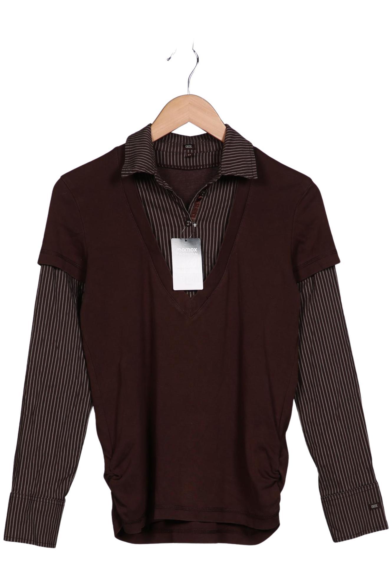 

Cecil Damen Langarmshirt, braun, Gr. 38