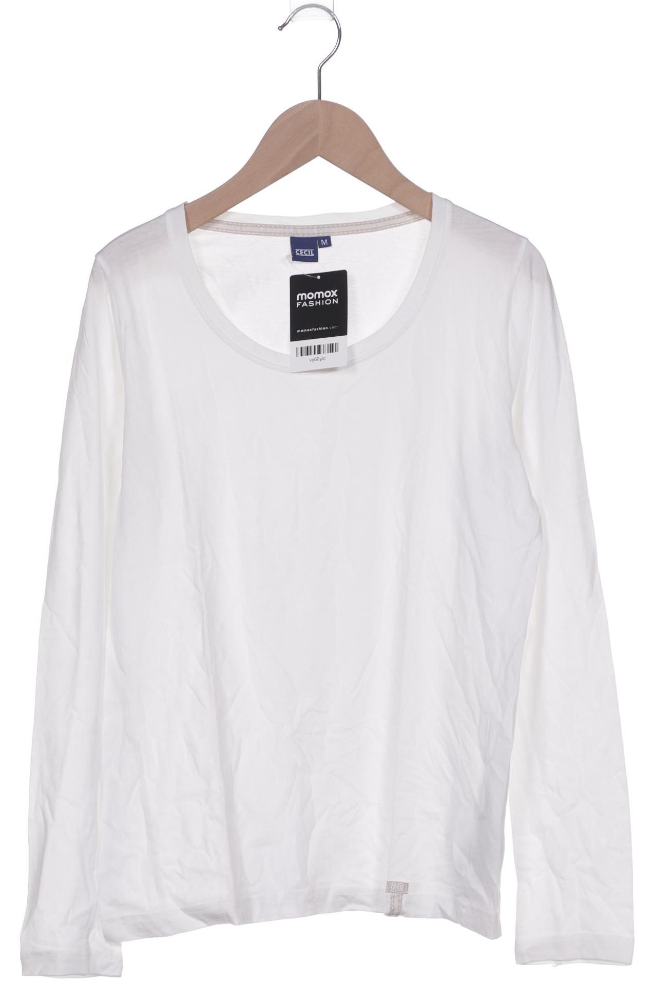 

Cecil Damen Langarmshirt, weiß, Gr. 38