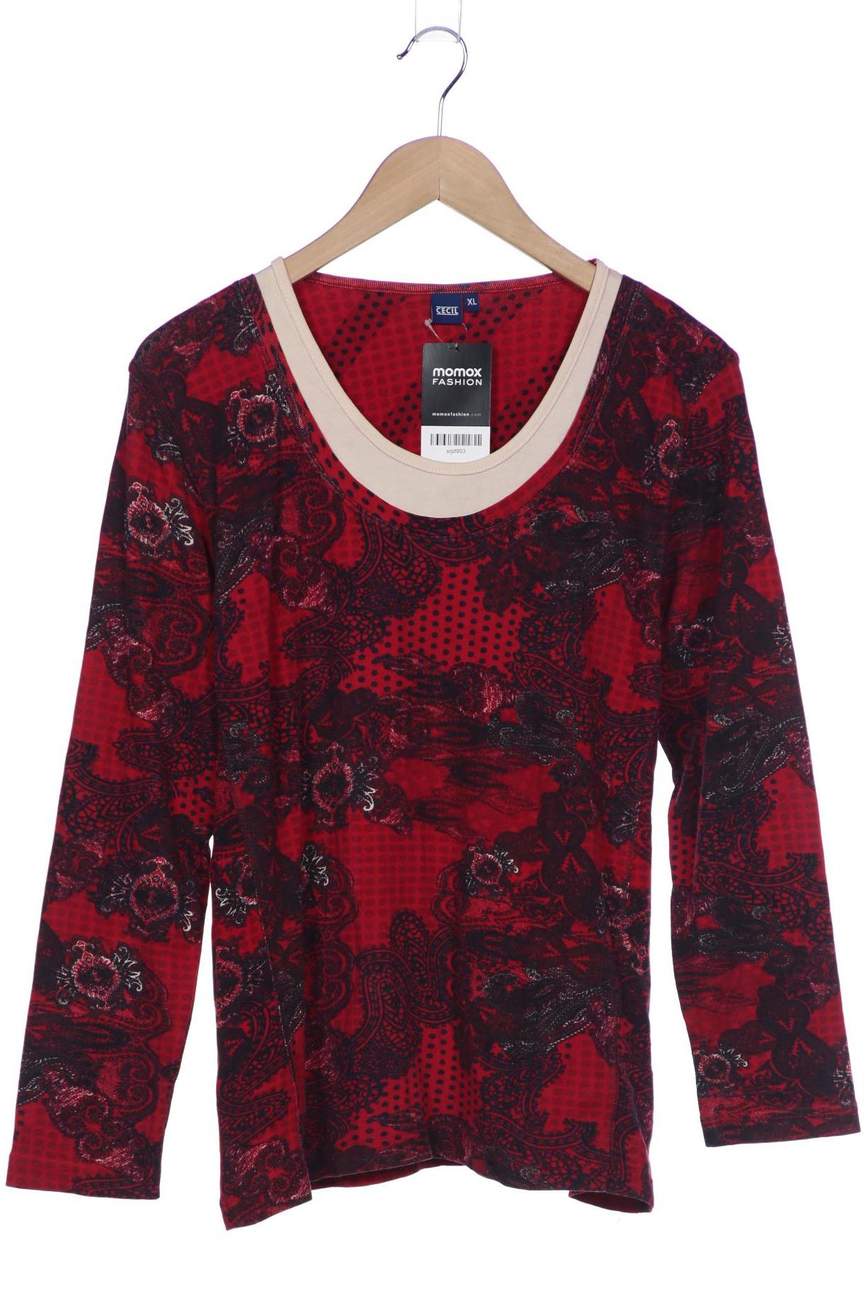 

Cecil Damen Langarmshirt, rot, Gr. 44