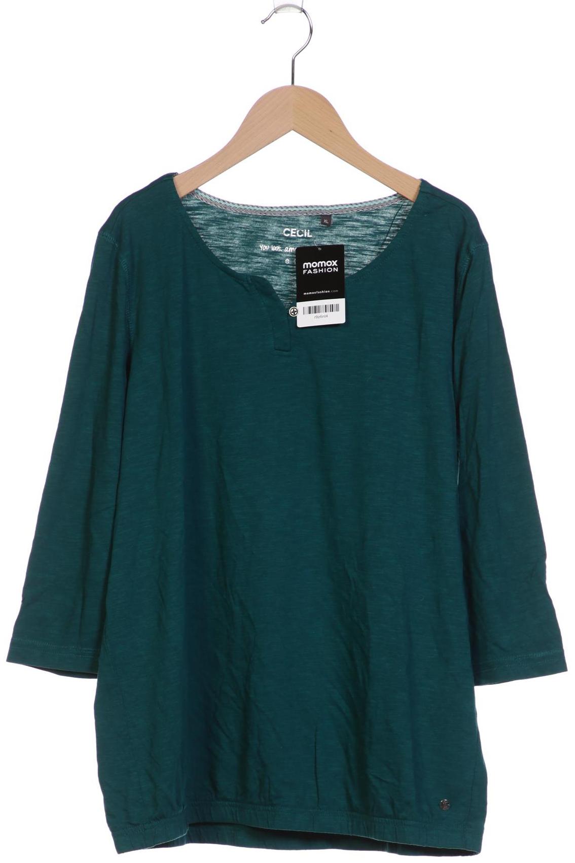 

Cecil Damen Langarmshirt, türkis, Gr. 44