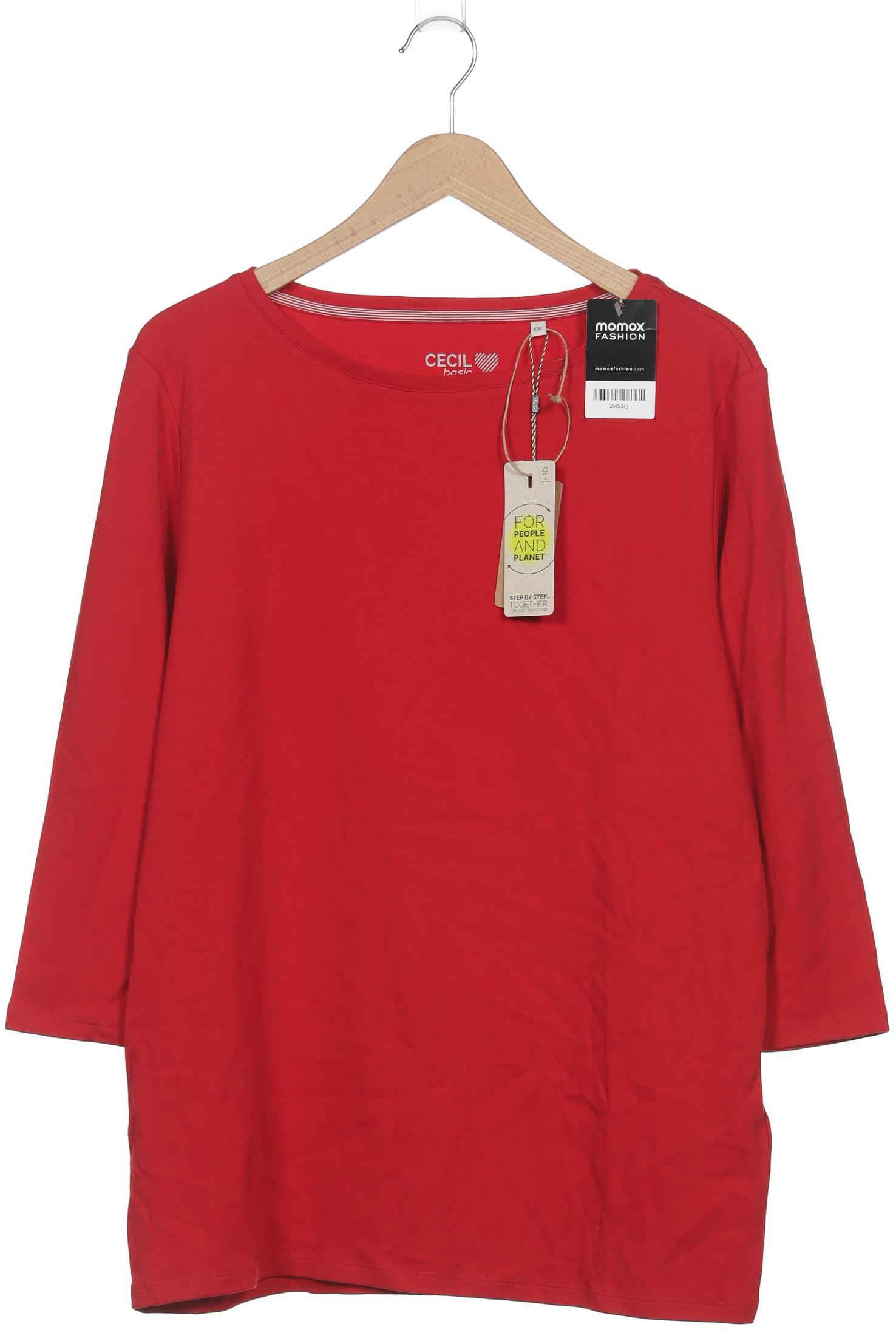 

Cecil Damen Langarmshirt, rot, Gr. 46