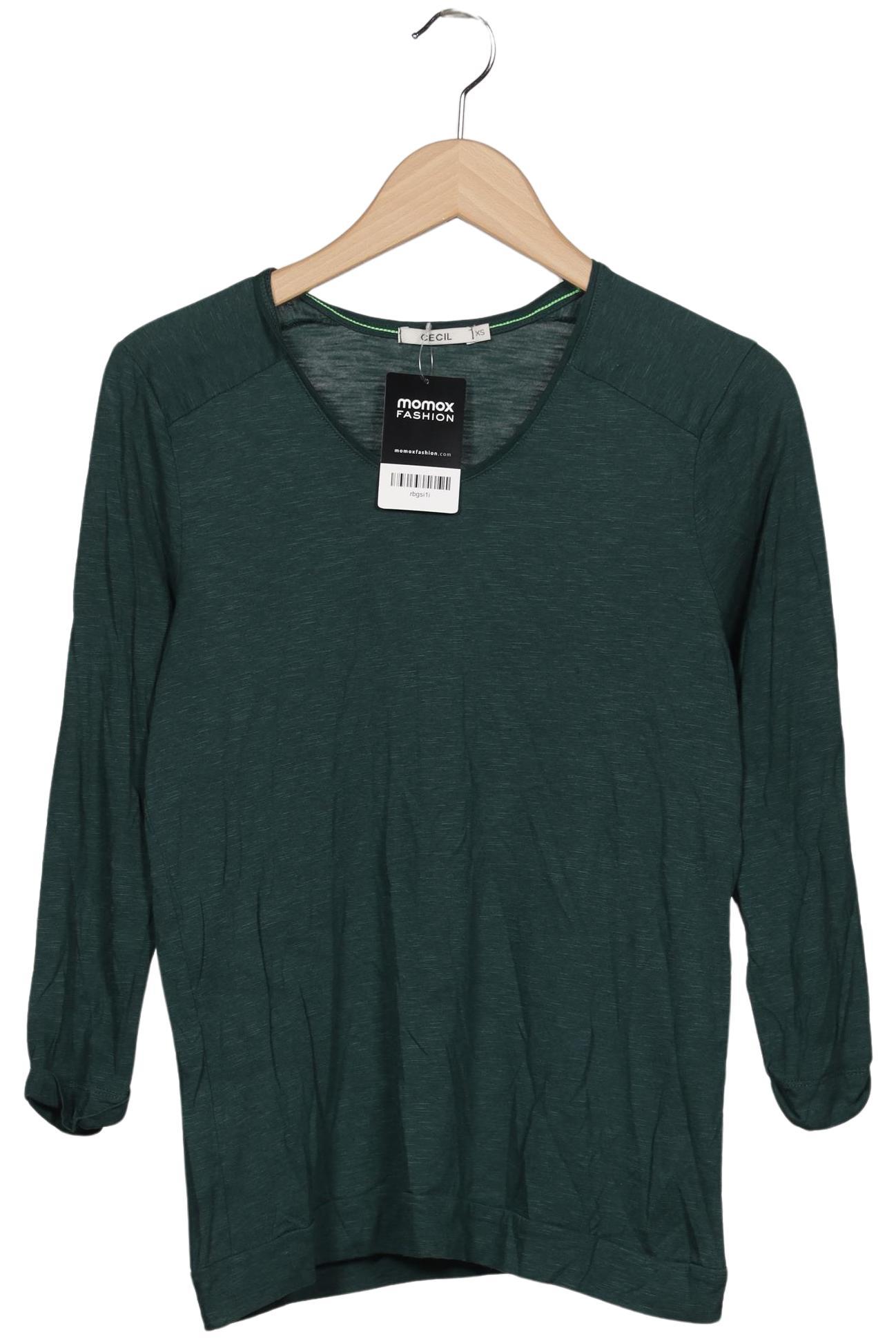 

Cecil Damen Langarmshirt, grün, Gr. 34