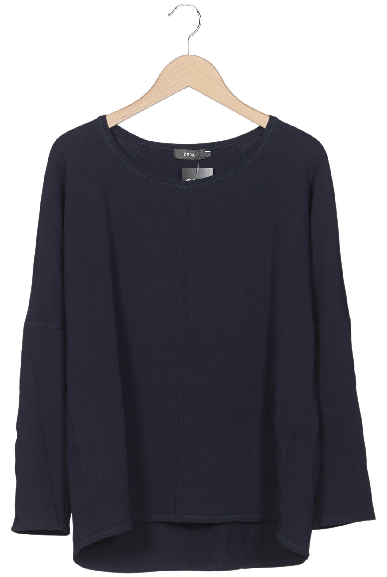 

Cecil Damen Langarmshirt, marineblau, Gr. 42