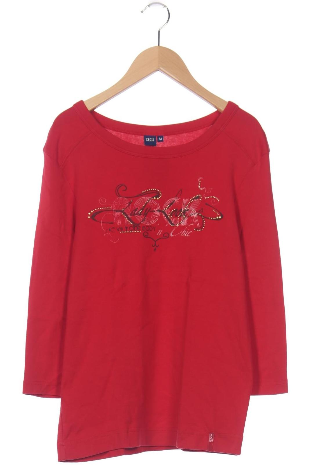 

Cecil Damen Langarmshirt, rot, Gr. 38