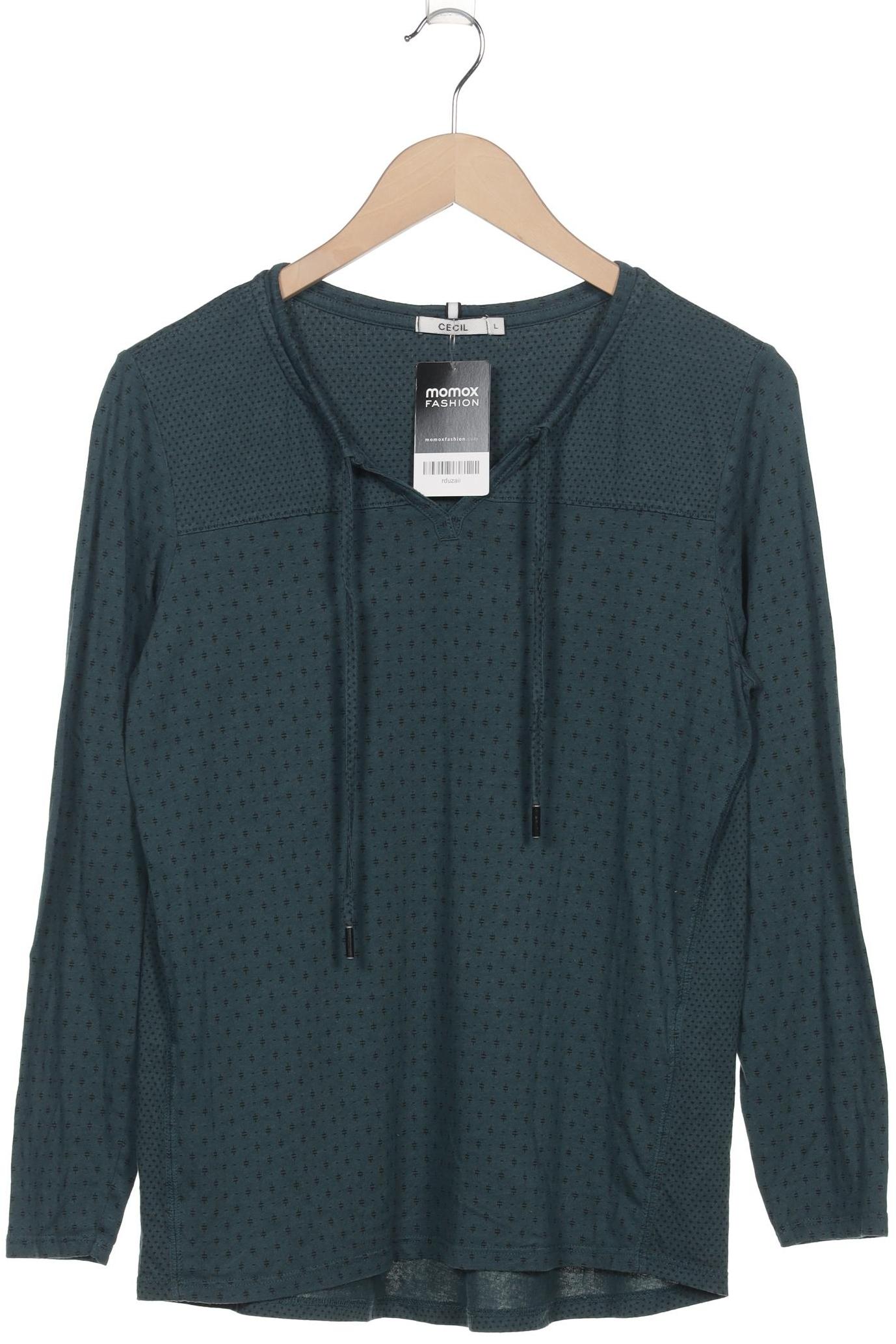 

Cecil Damen Langarmshirt, grün, Gr. 42
