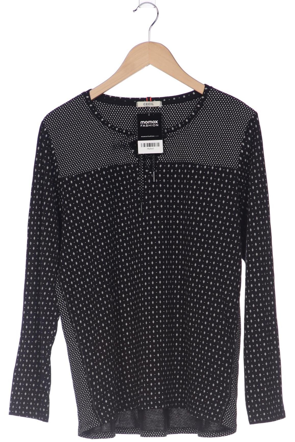 

Cecil Damen Langarmshirt, schwarz, Gr. 42