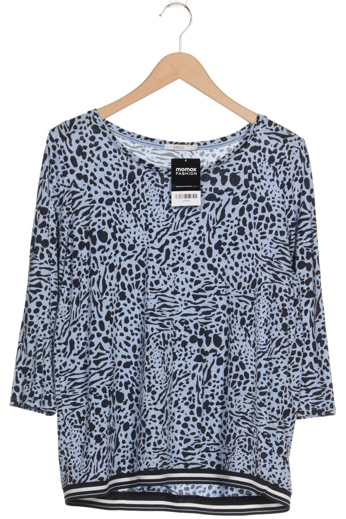 

Cecil Damen Langarmshirt, hellblau, Gr. 42