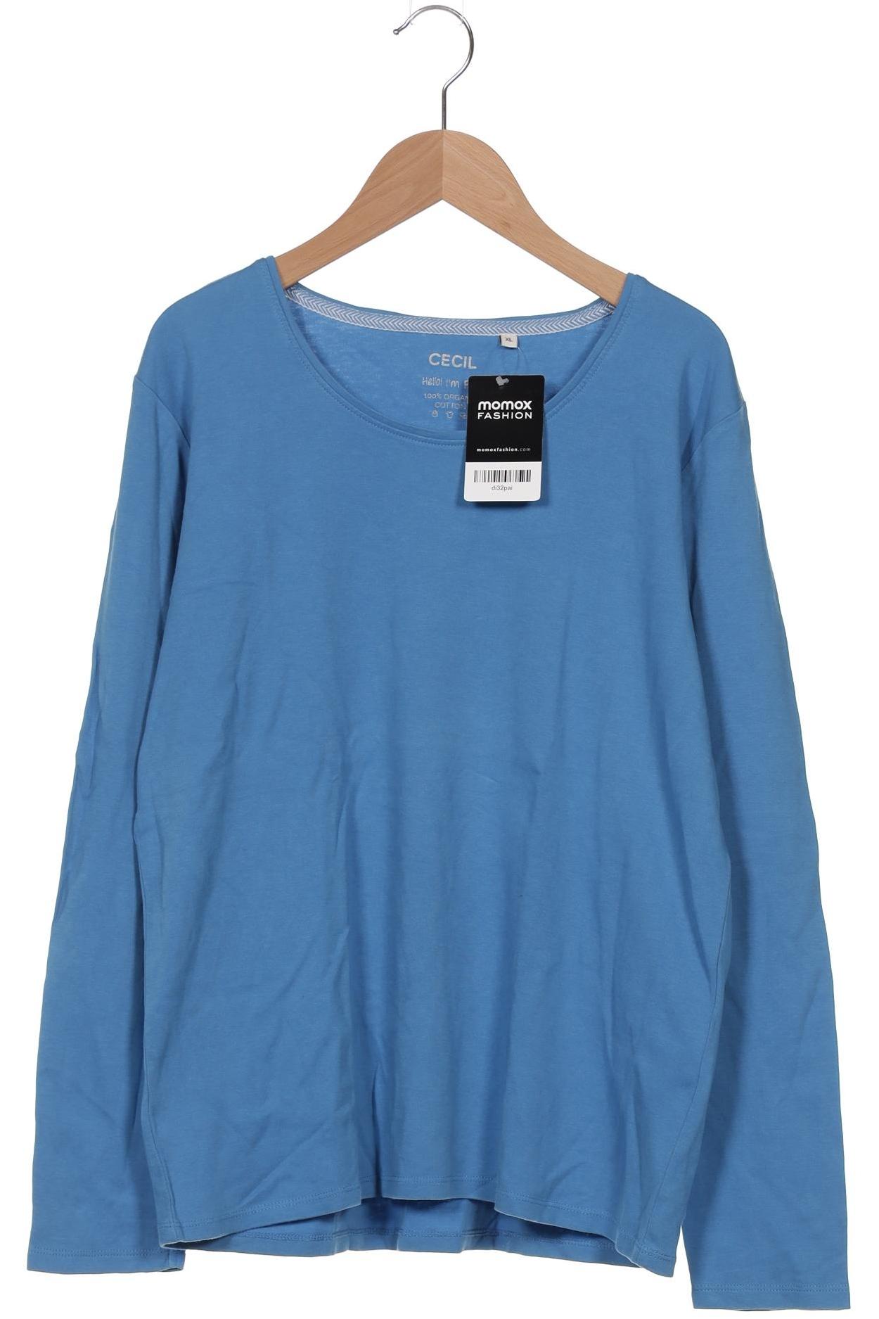 

Cecil Damen Langarmshirt, blau, Gr. 44