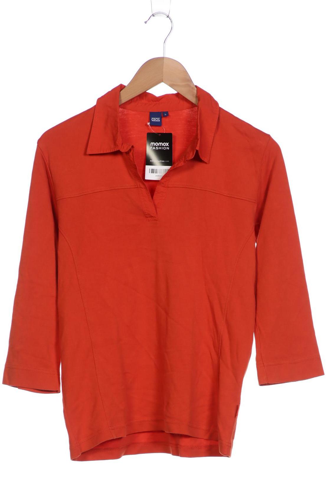 

Cecil Damen Langarmshirt, orange, Gr. 42