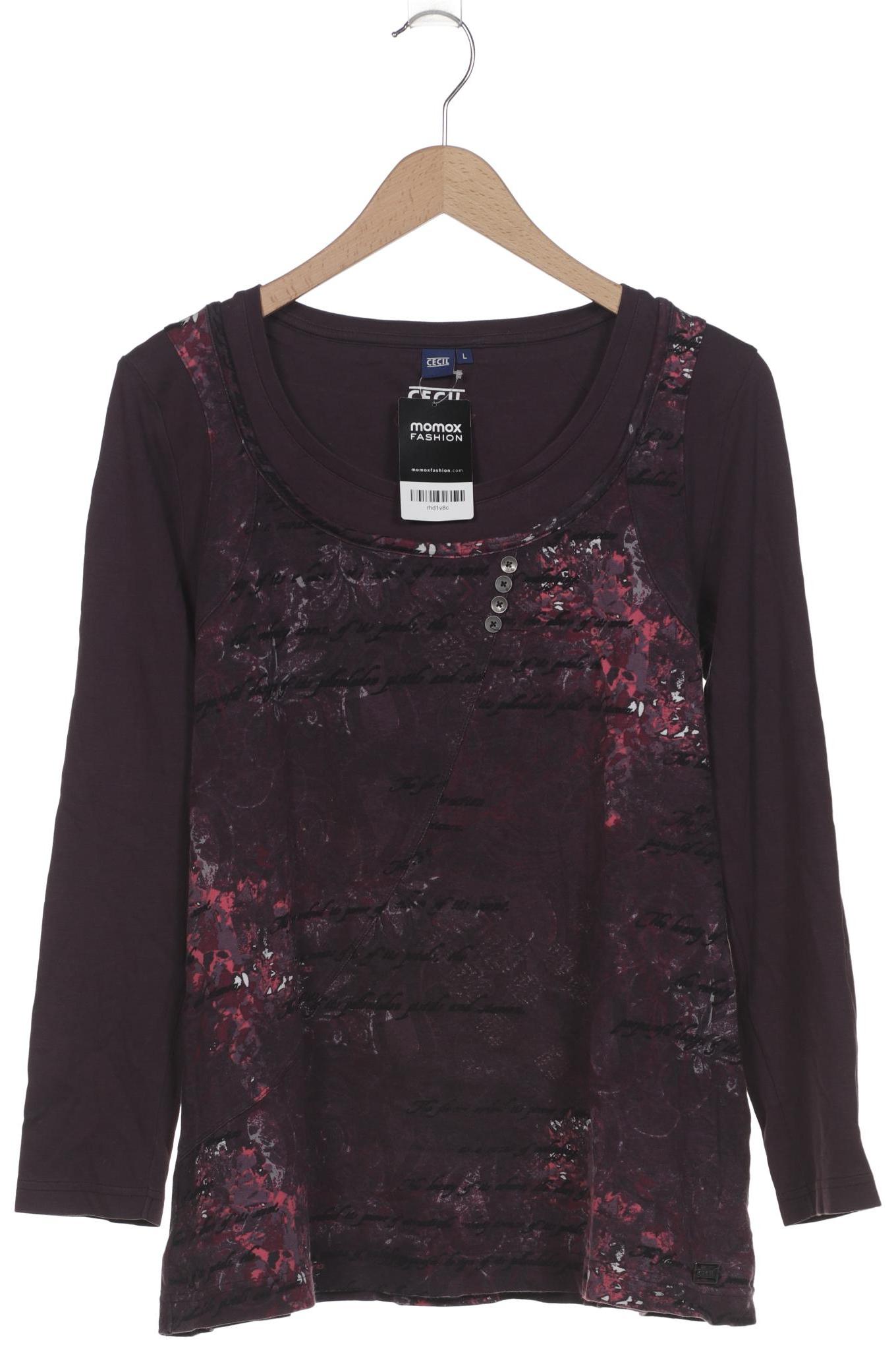 

Cecil Damen Langarmshirt, pink, Gr. 42