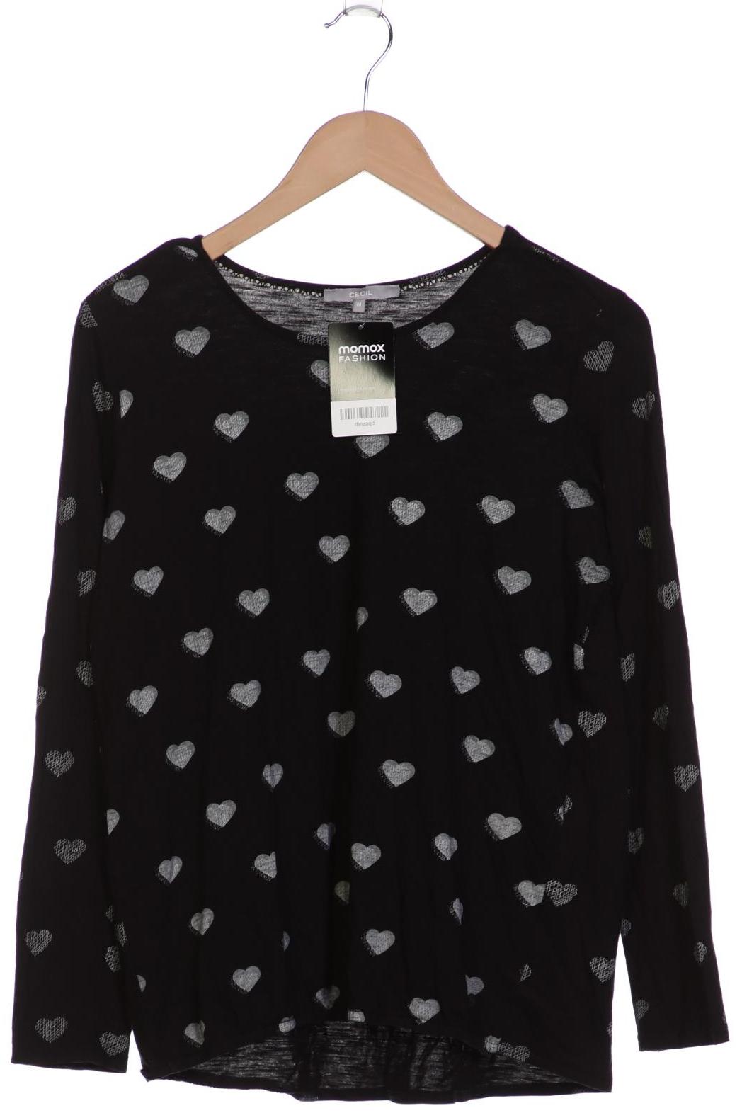 

Cecil Damen Langarmshirt, schwarz, Gr. 38
