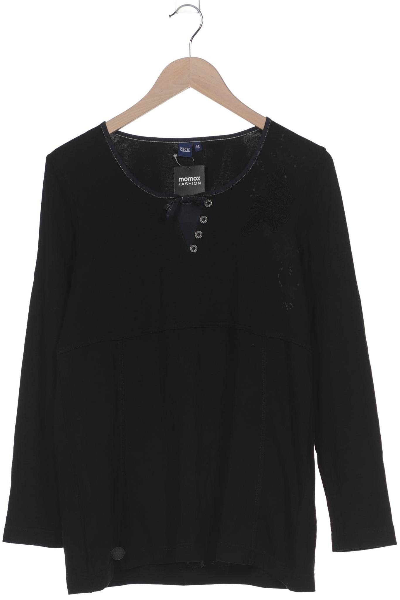 

Cecil Damen Langarmshirt, schwarz, Gr. 38