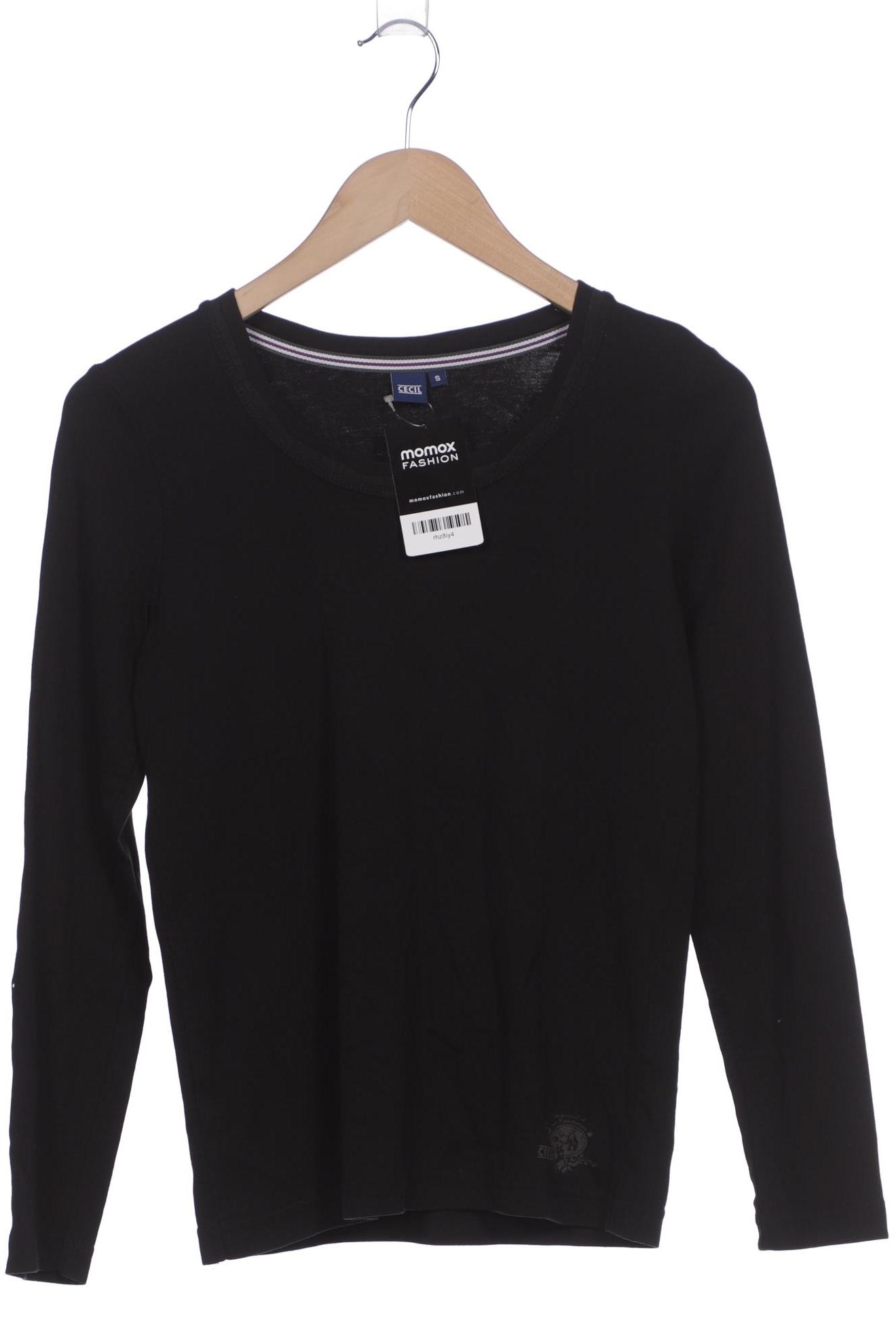 

Cecil Damen Langarmshirt, schwarz, Gr. 36