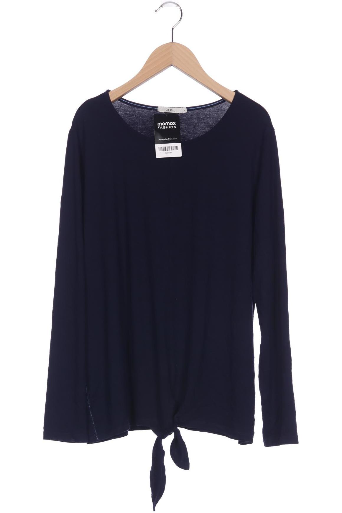 

Cecil Damen Langarmshirt, marineblau, Gr. 42