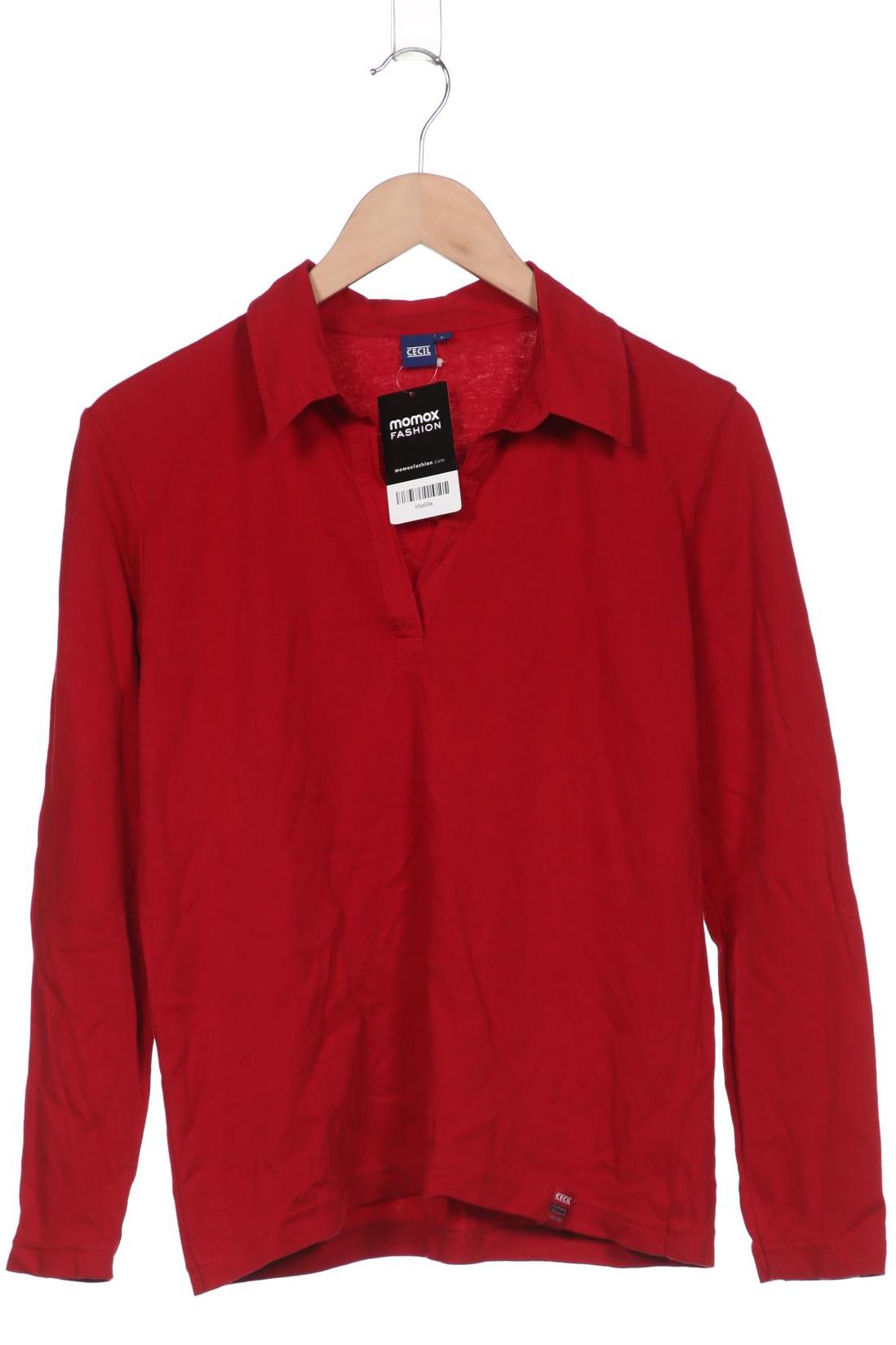 

Cecil Damen Langarmshirt, rot, Gr. 42