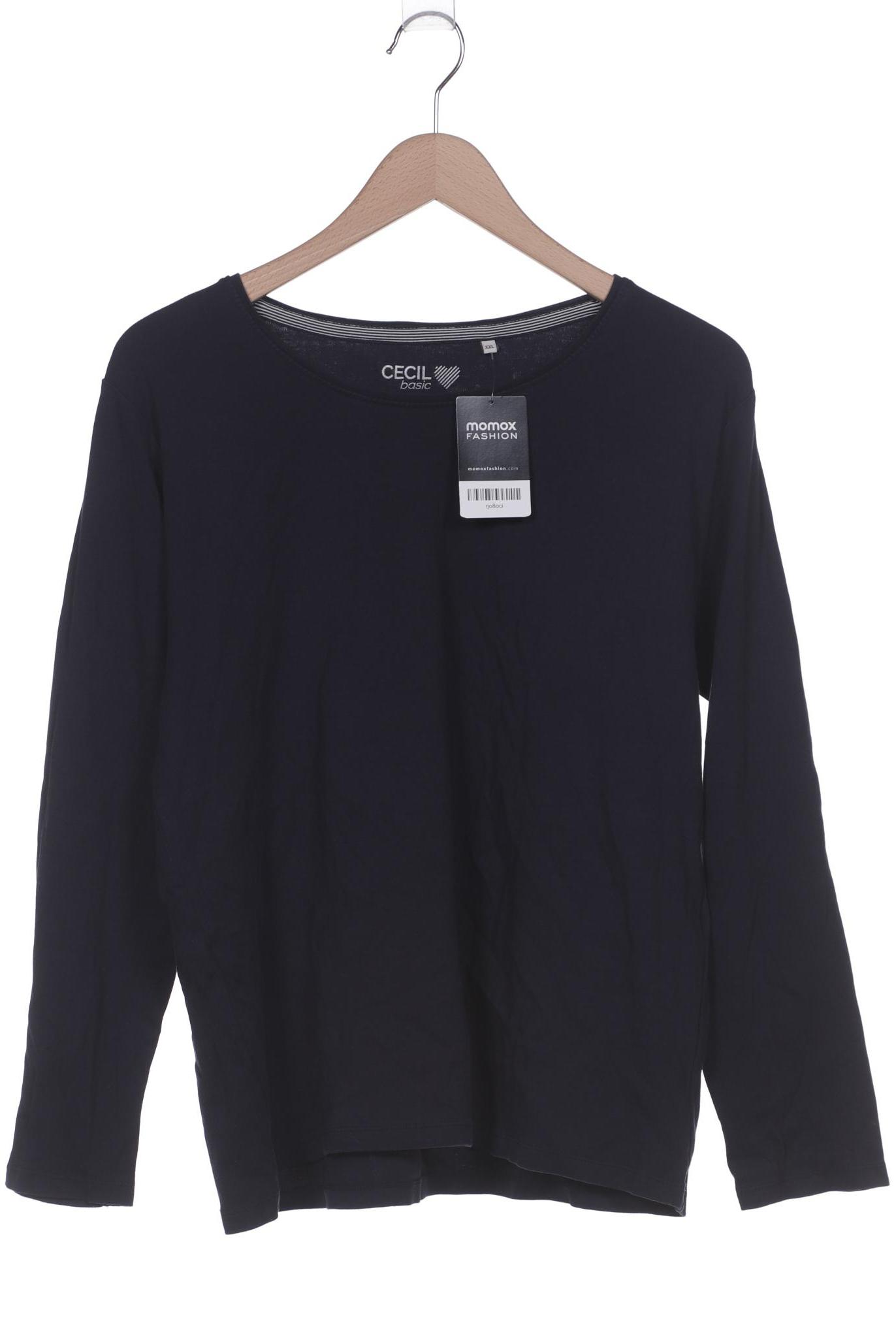 

Cecil Damen Langarmshirt, marineblau, Gr. 46