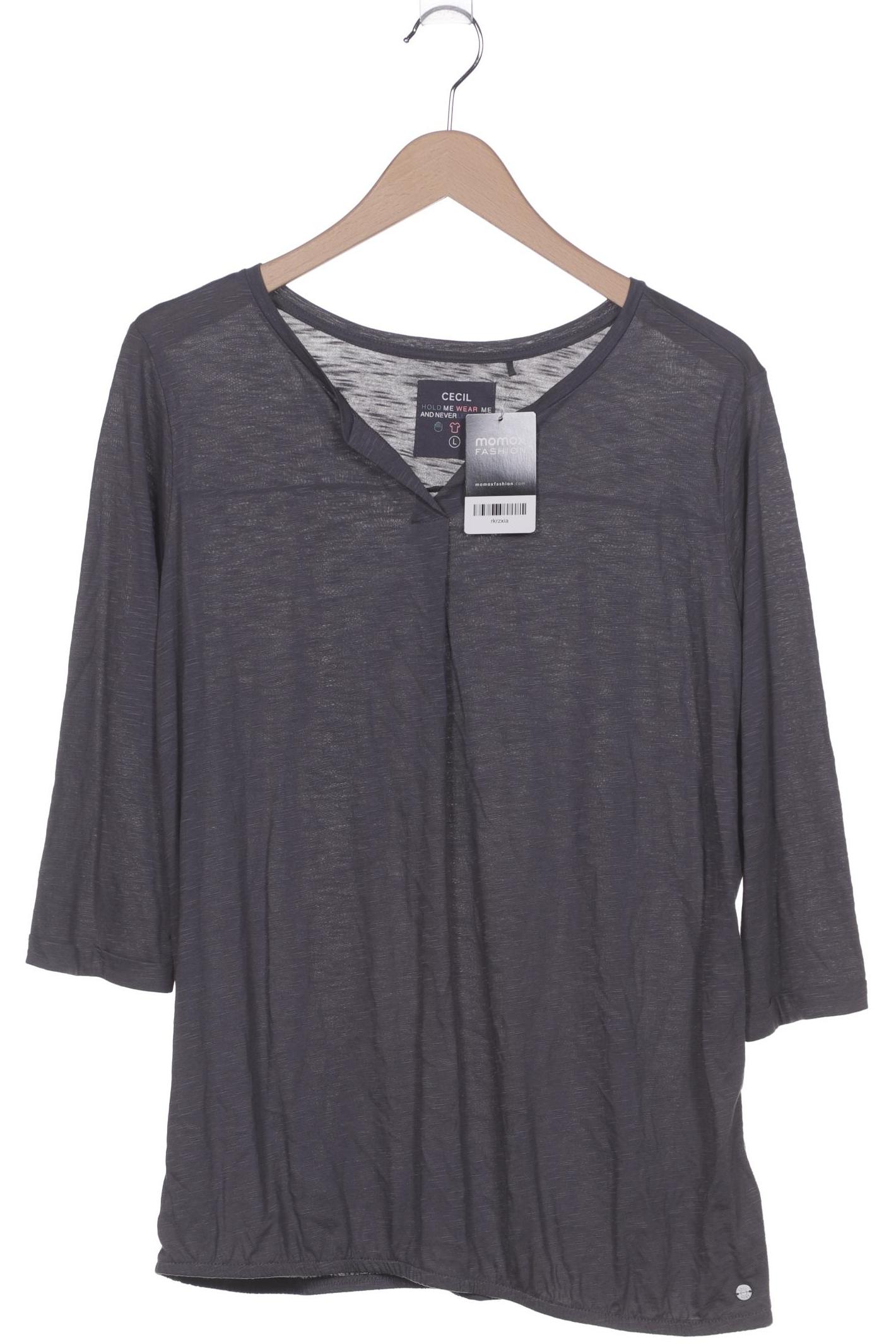 

Cecil Damen Langarmshirt, grau, Gr. 42