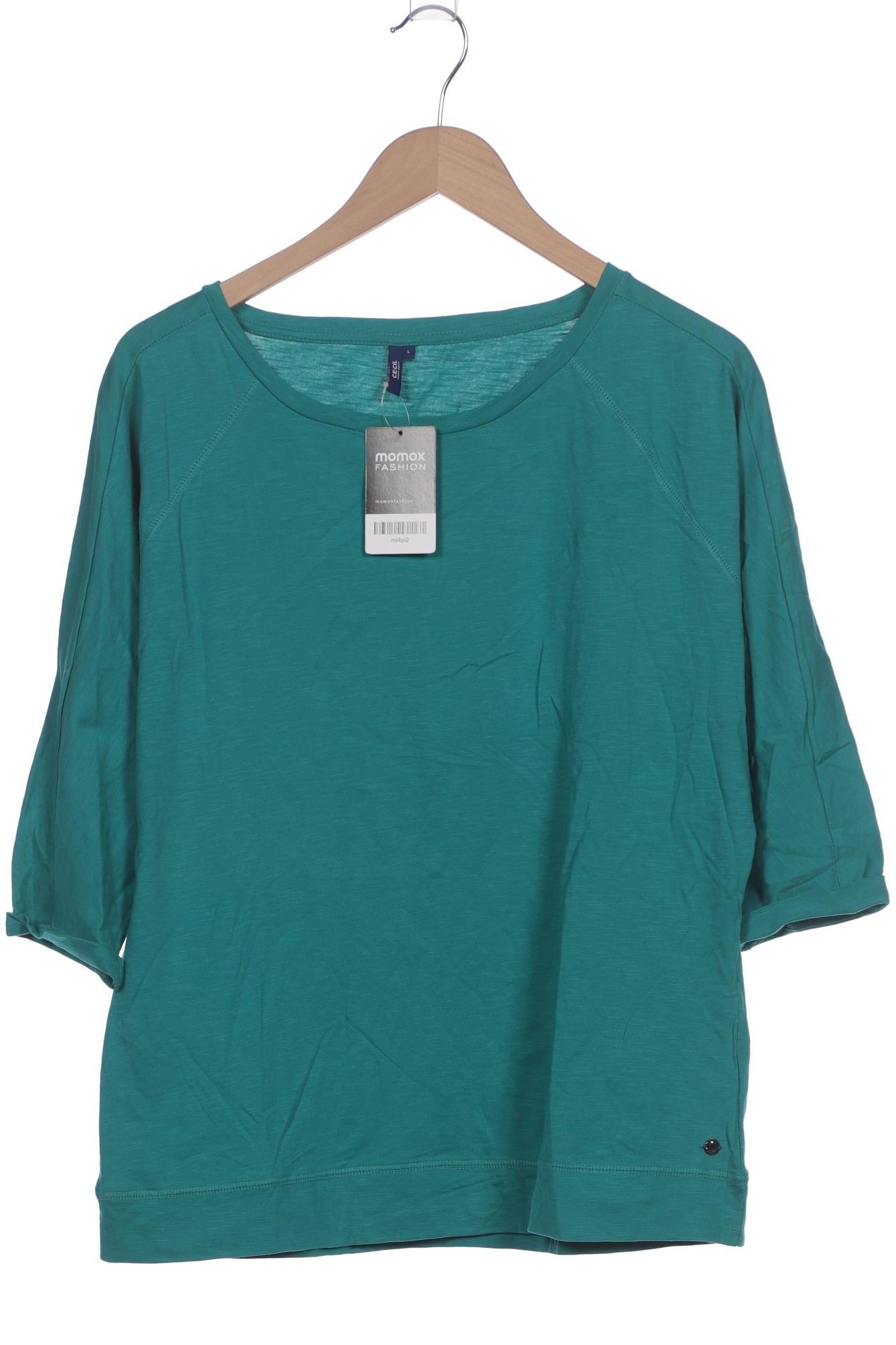 

Cecil Damen Langarmshirt, türkis, Gr. 42