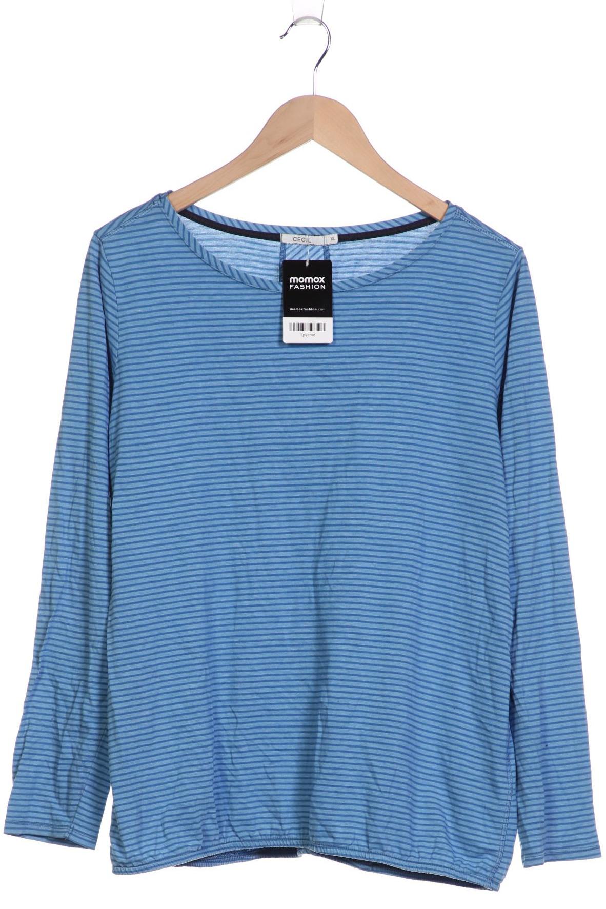 

Cecil Damen Langarmshirt, blau, Gr. 44