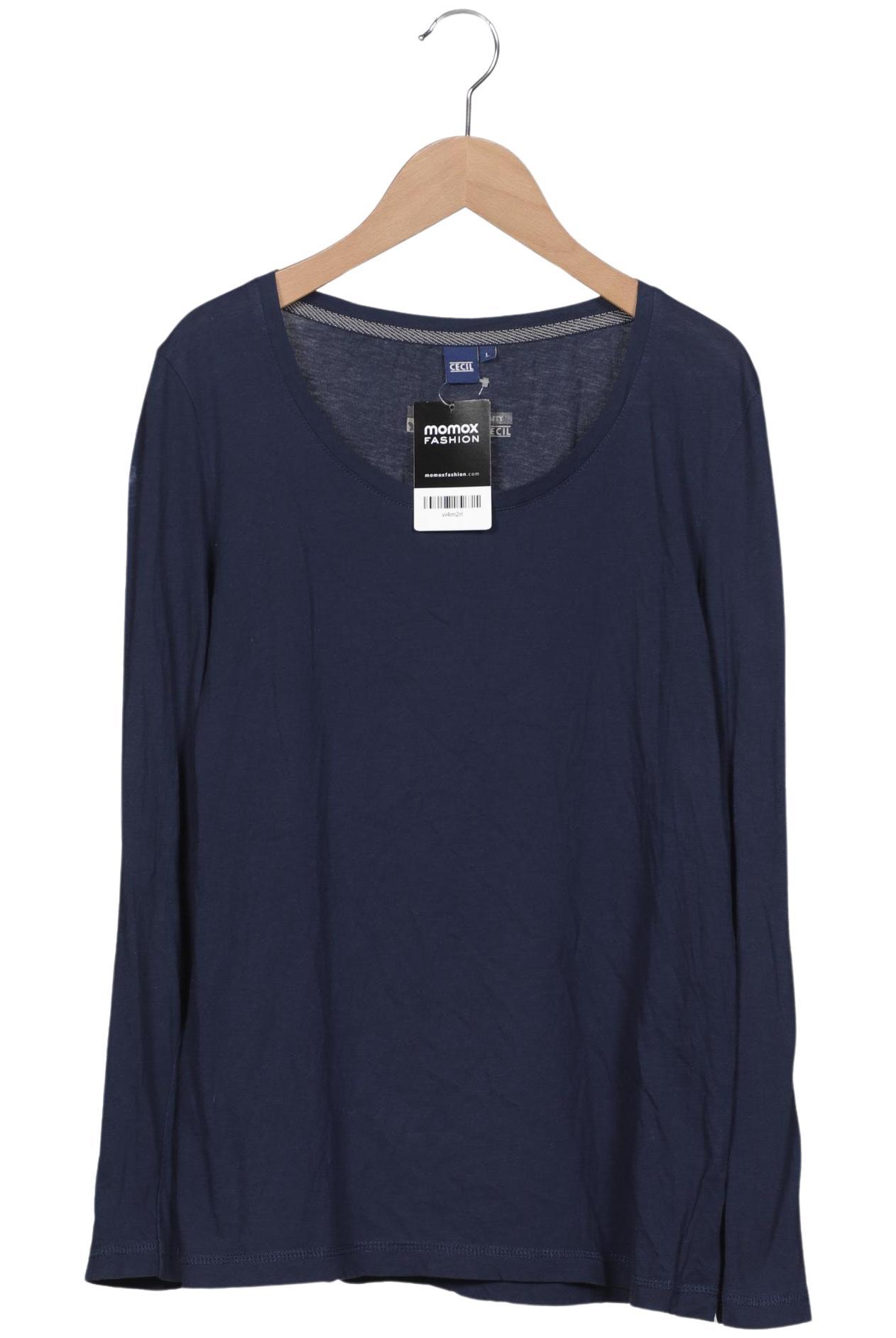 

Cecil Damen Langarmshirt, marineblau, Gr. 42
