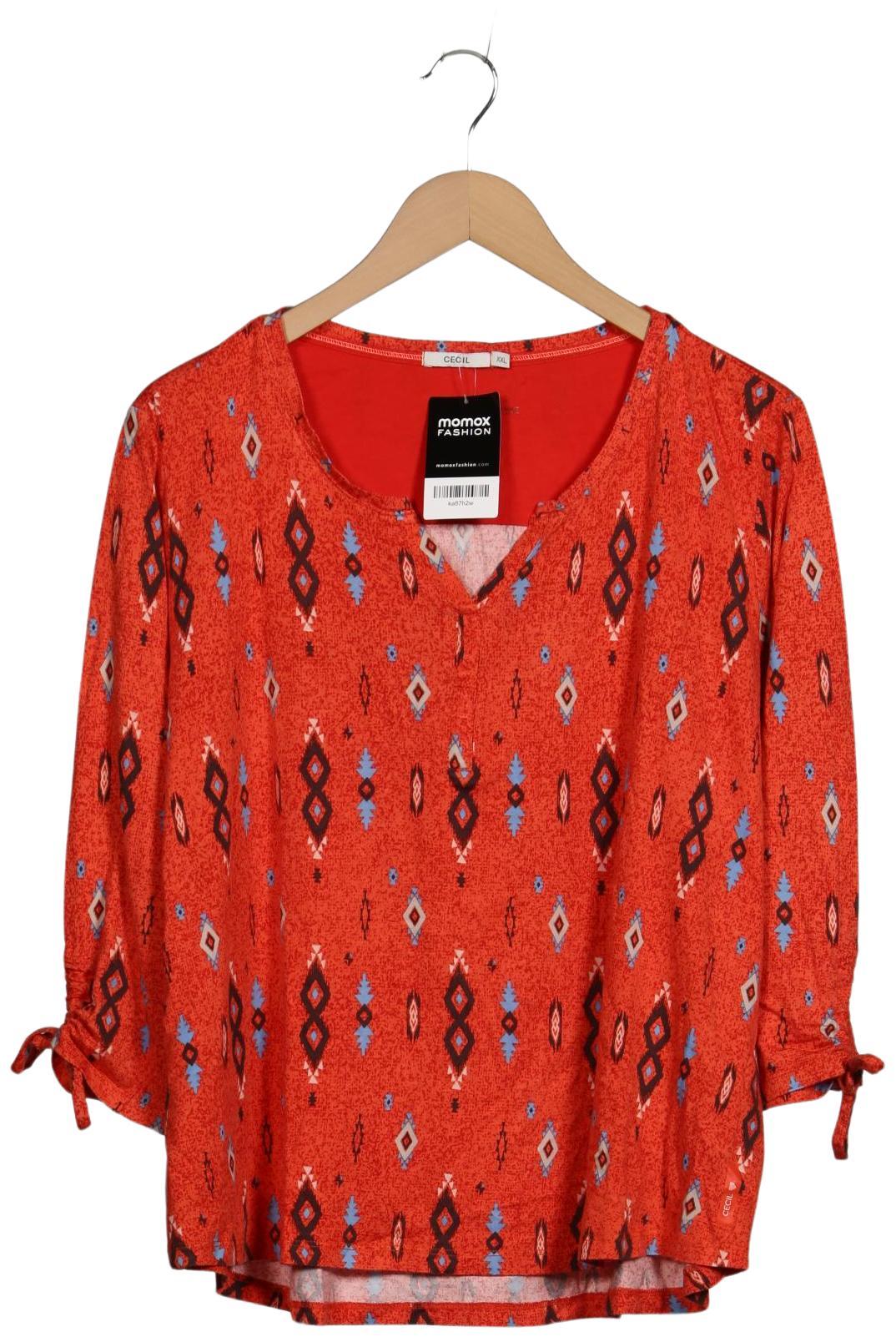 

Cecil Damen Langarmshirt, orange, Gr. 46